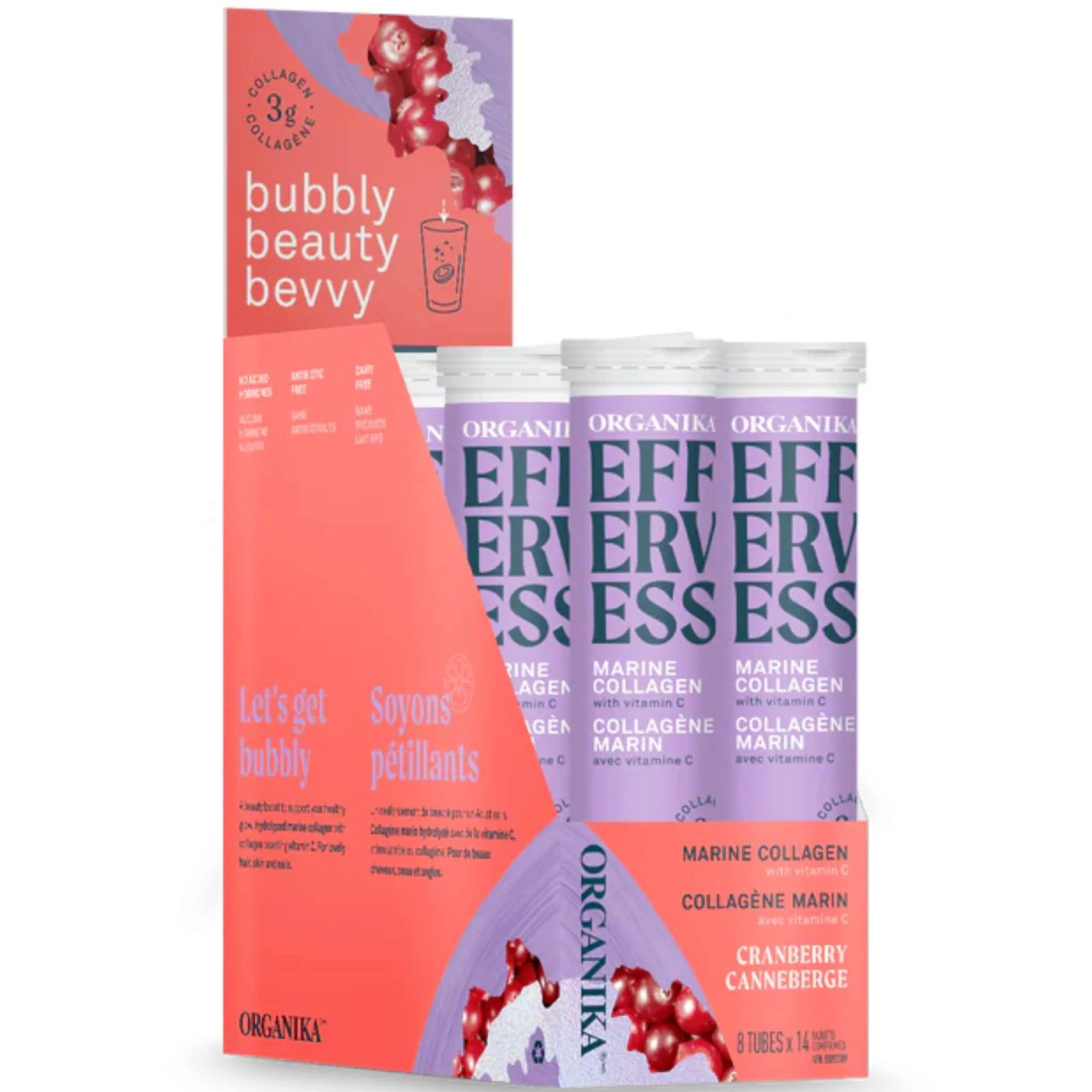 Organika Effervess Marine Collagen and Vitamin C Effervescent Tablets