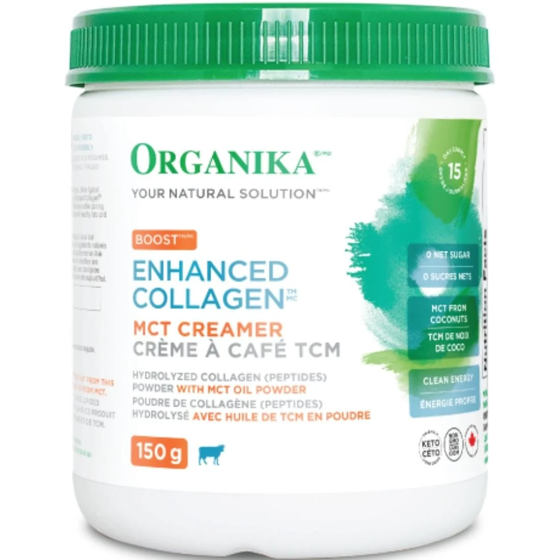 Organika Enhanced Collagen Boost with MCT Oil (Keto Collagen Creamer), 150g - Image 13