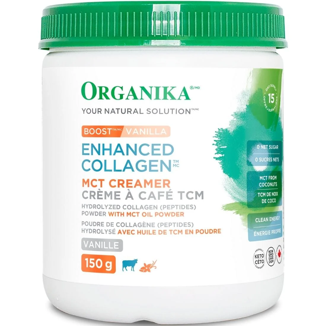Organika Enhanced Collagen Boost with MCT Oil (Keto Collagen Creamer), 150g - Image 14
