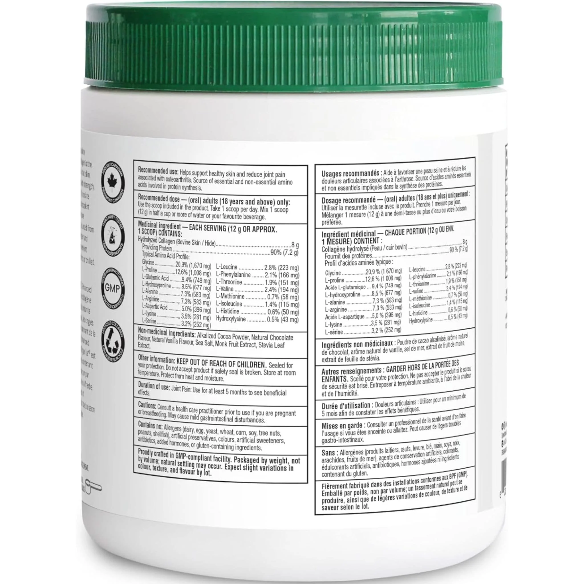 Organika Enhanced Collagen Powder (100% flavourless hydrolyzed collagen peptides), 250-500g - Image 16
