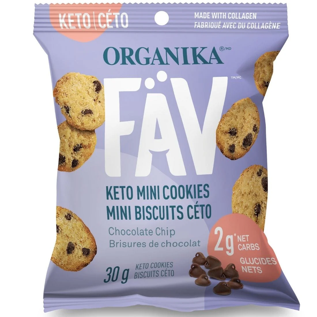 Organika FAV Keto Mini Cookies With Collagen (Gluten and Grain Free) - Image 4