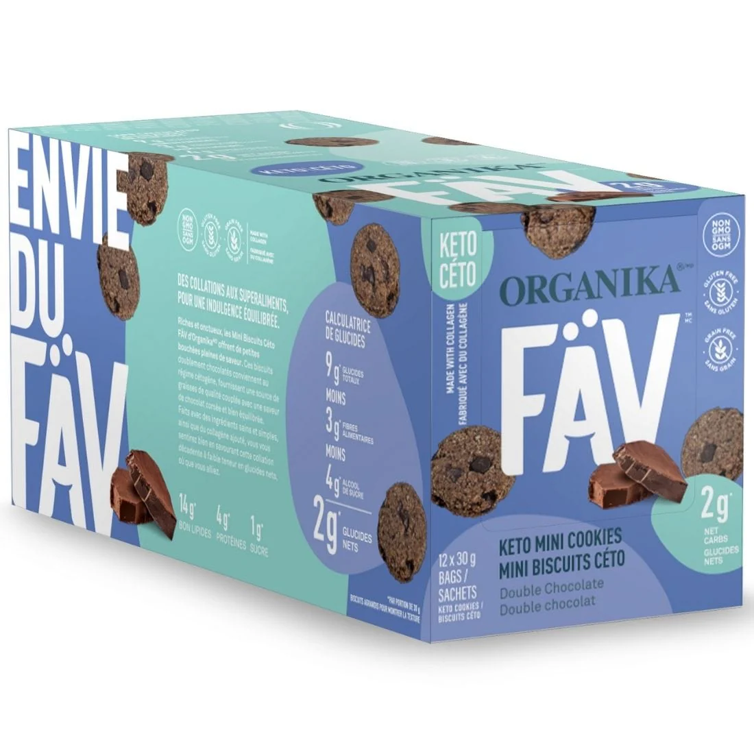 Organika FAV Keto Mini Cookies With Collagen (Gluten and Grain Free) - Image 6