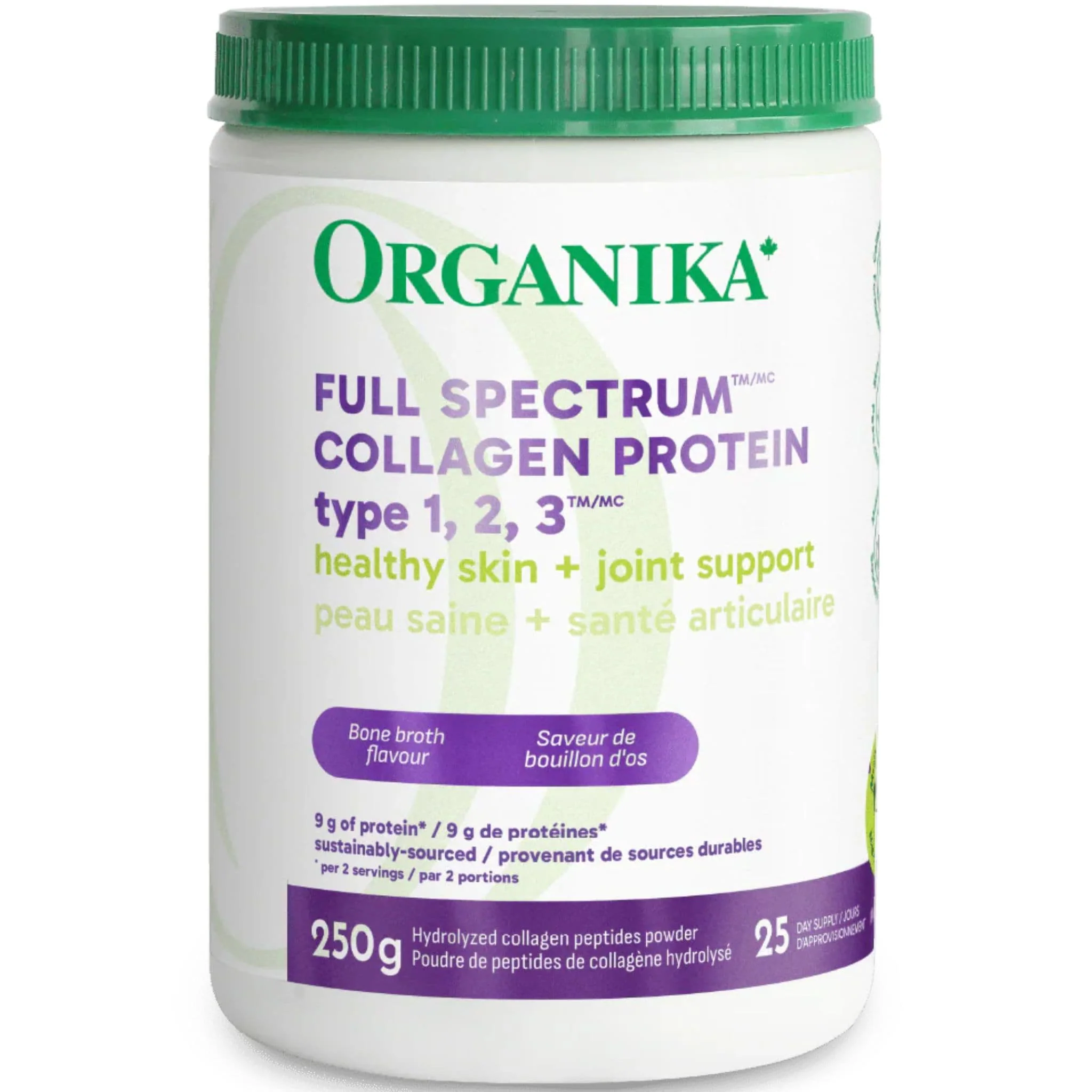 Organika Full Spectrum Collagen Type 1, 2, 3 (Bovine, Marine & Bone Broth)