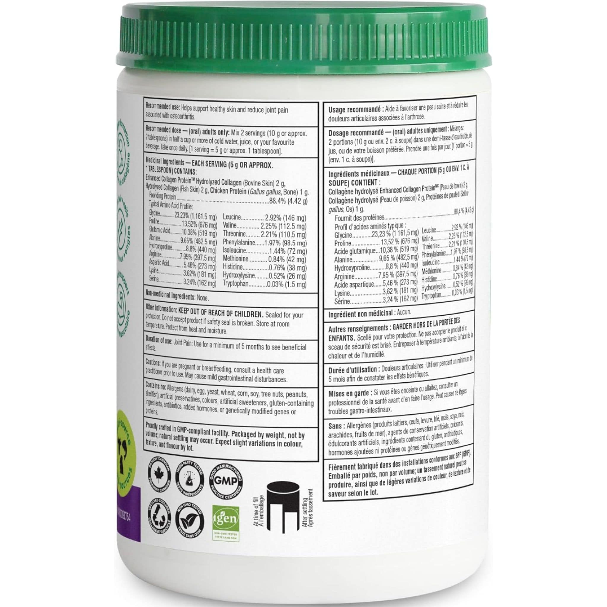 Organika Full Spectrum Collagen Type 1, 2, 3 (Bovine, Marine & Bone Broth) - Image 4