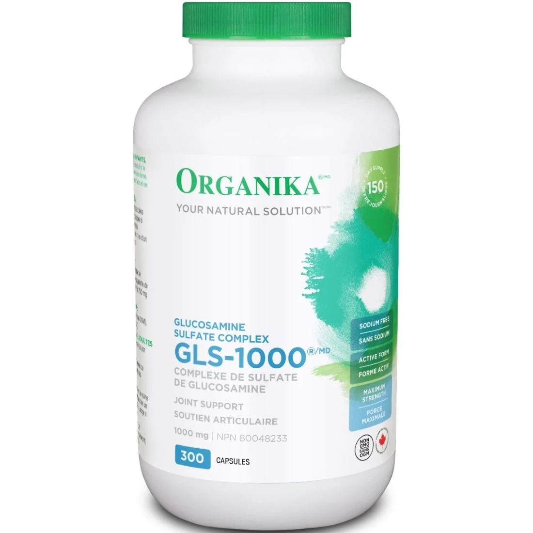 Organika GLS-1000, Glucosamine Sulfate Complex, 1000mg - Image 2