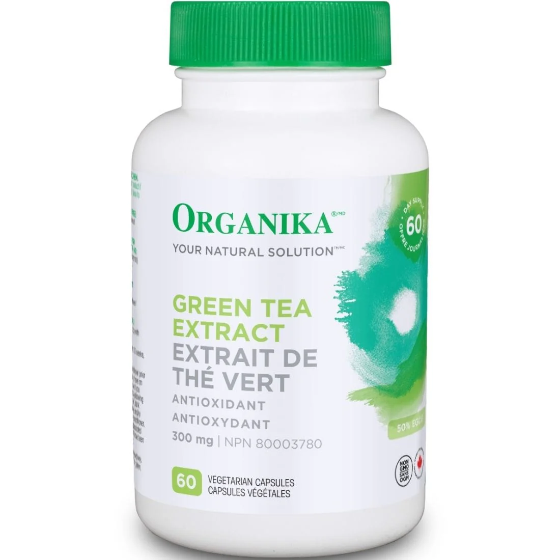Organika Green Tea Extract, 300mg - Image 2