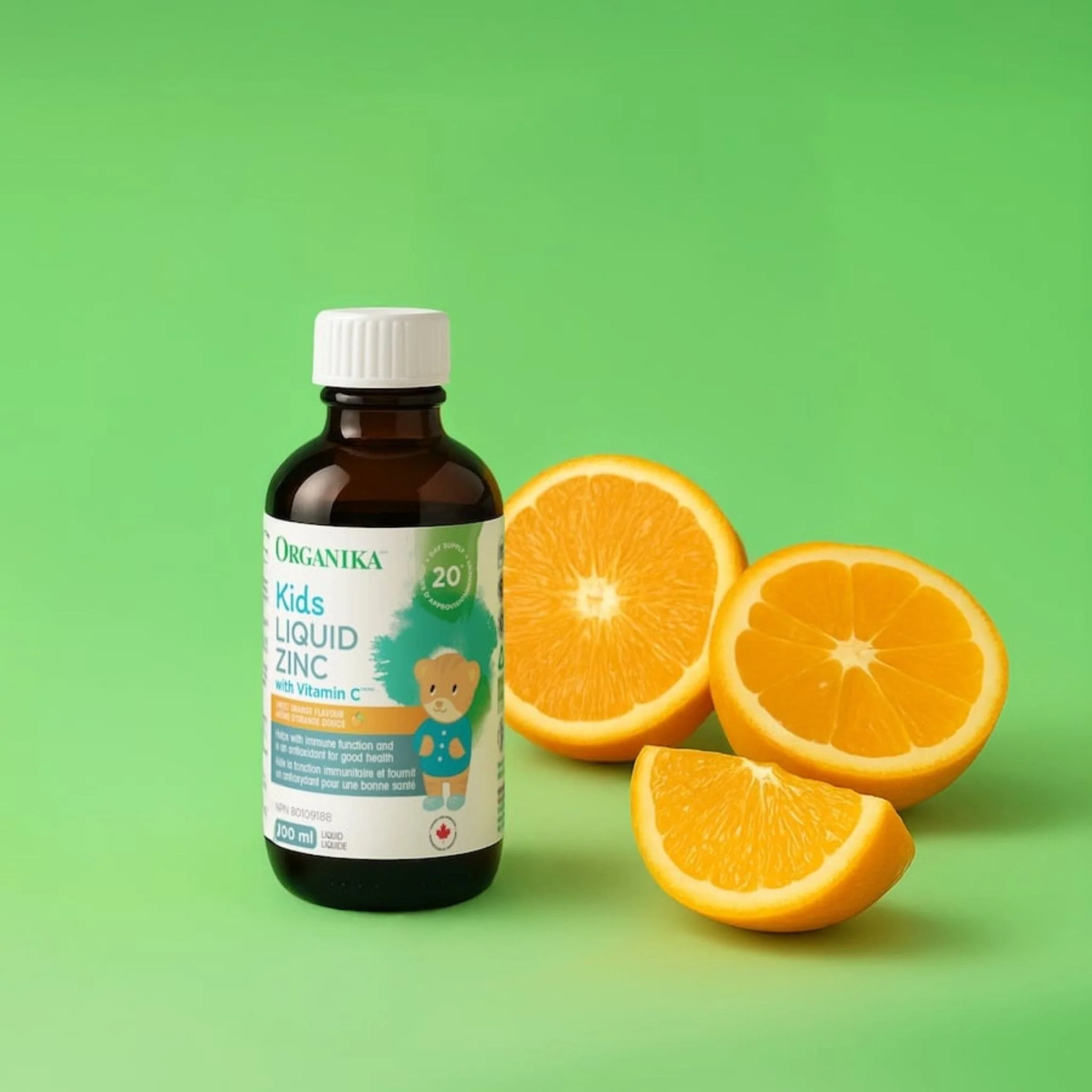 Organika Kids Liquid Zinc with Vitamin C, Yummy Orange Flavour, 100ml - Image 7