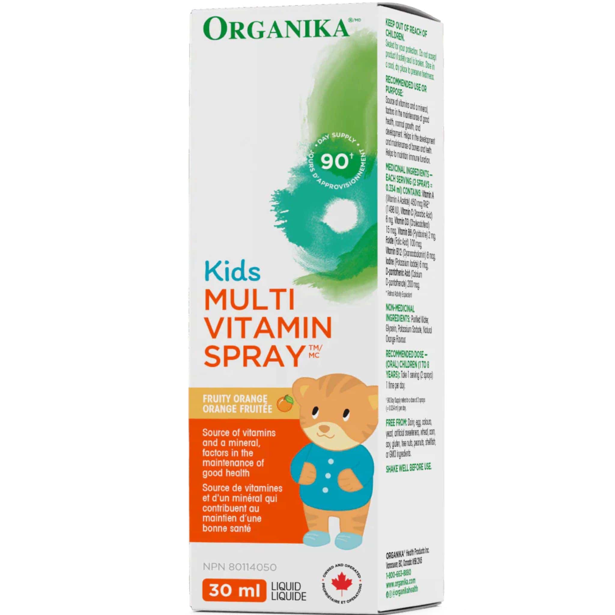 Organika Kids Multivitamin Spray, 30ml - Image 3