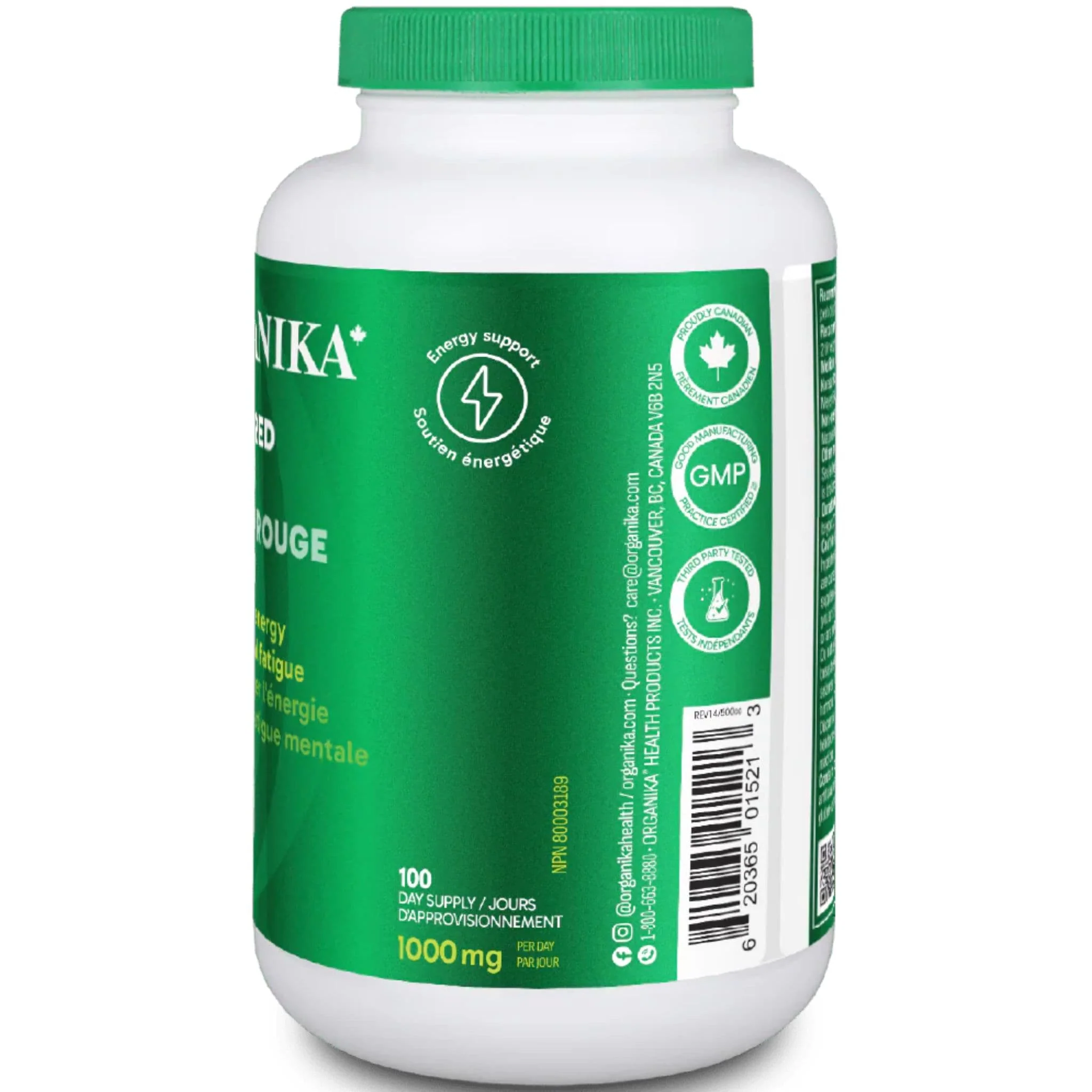 Organika Korean Red Ginseng 500mg, Heaven Grade, Stimulates Mental and Physical Energy, 200 Capsules - Image 12
