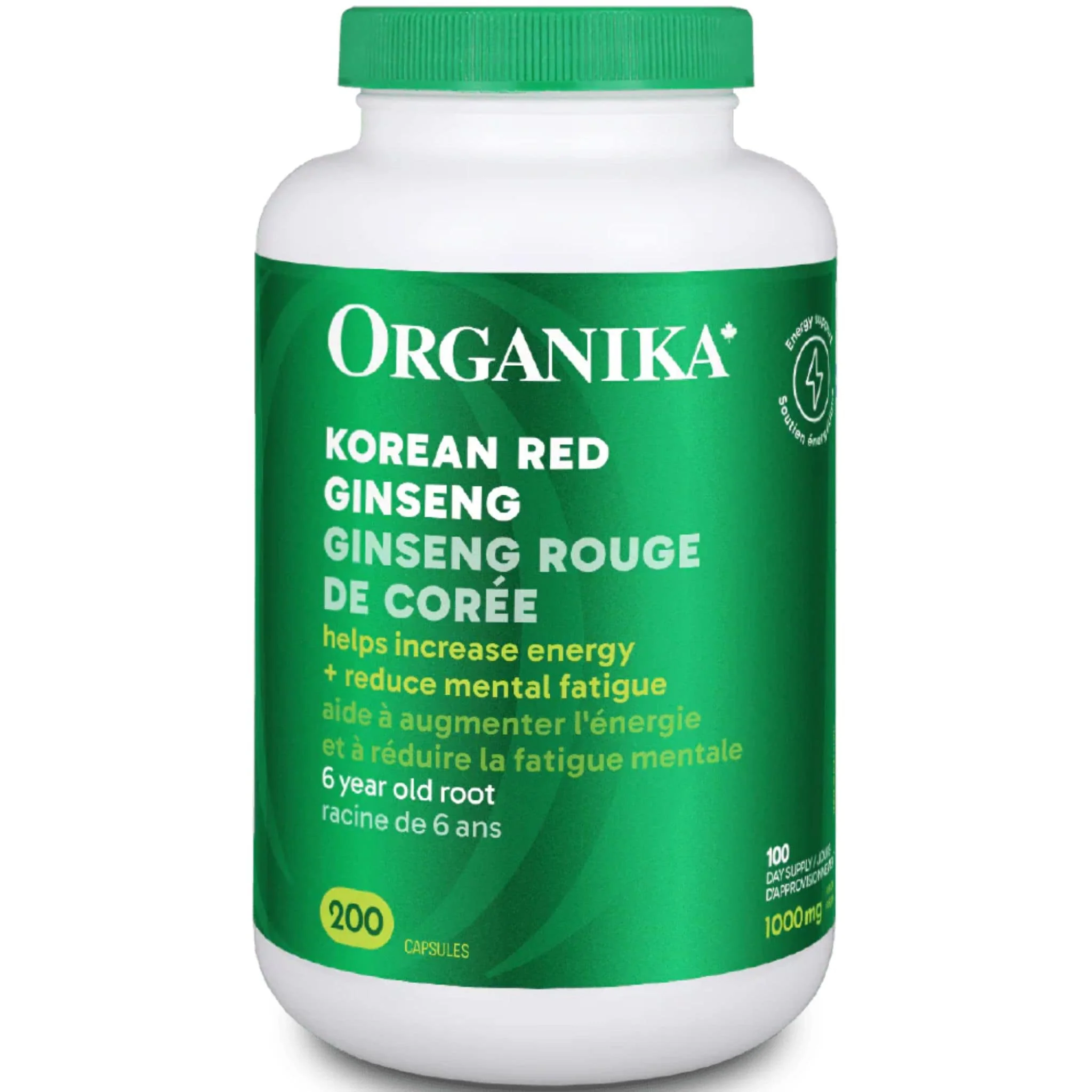 Organika Korean Red Ginseng 500mg, Heaven Grade, Stimulates Mental and Physical Energy, 200 Capsules - Image 9