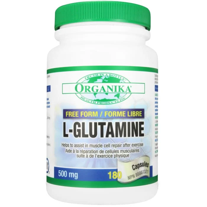 Organika L-Glutamine (Free Form), 500mg - Image 2