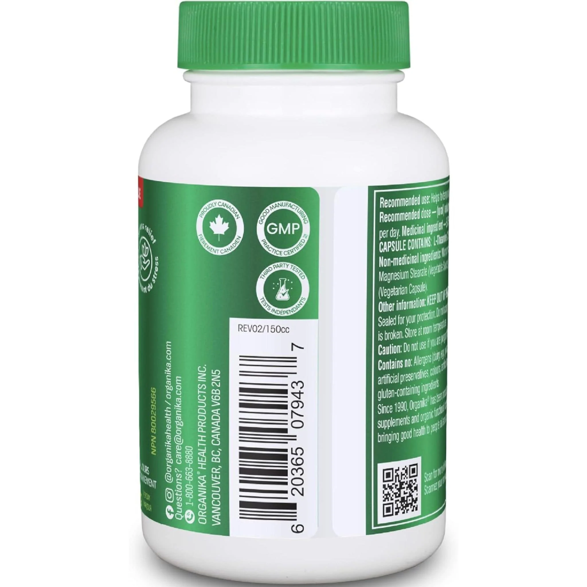 Organika L-Theanine 225mg - Image 12