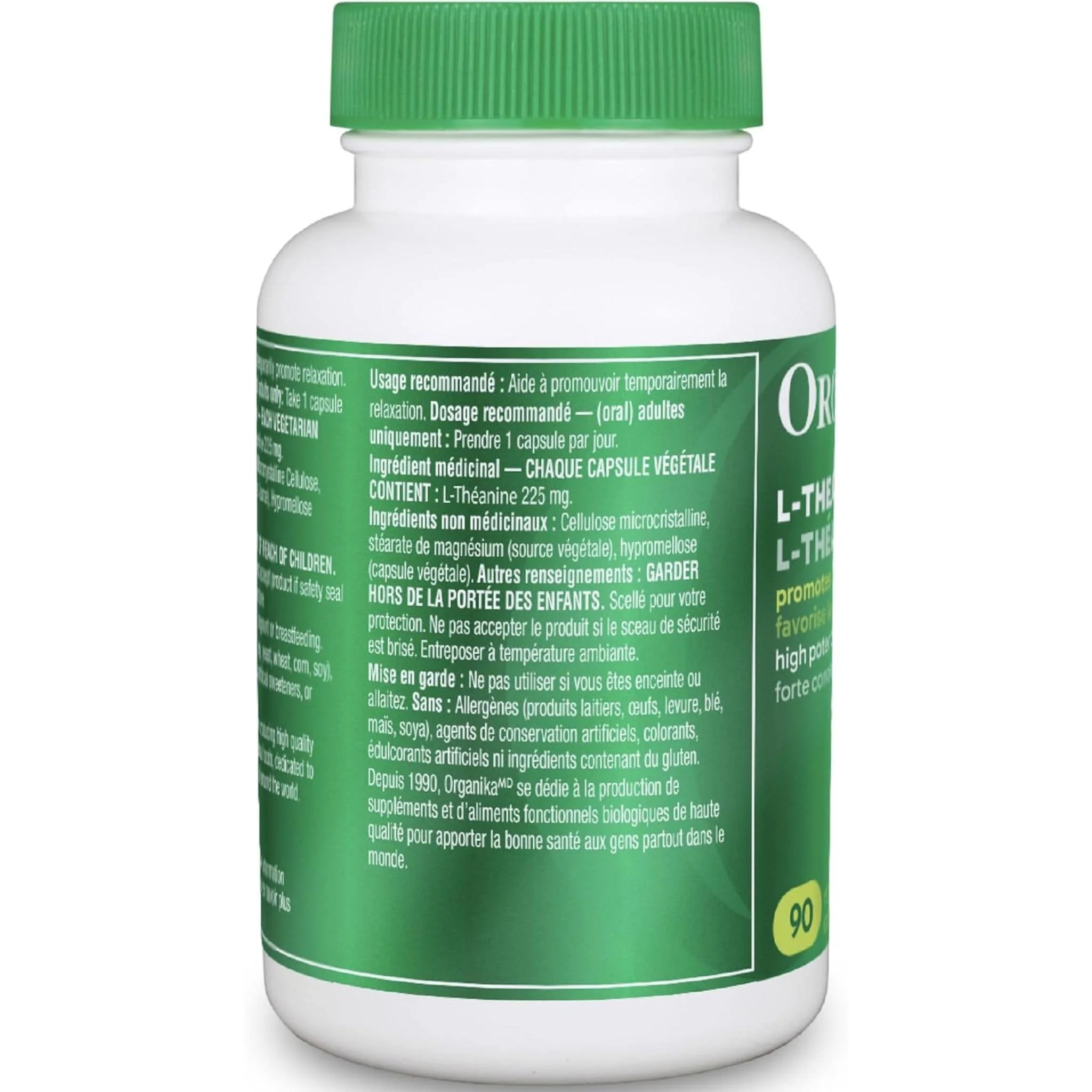 Organika L-Theanine 225mg - Image 3