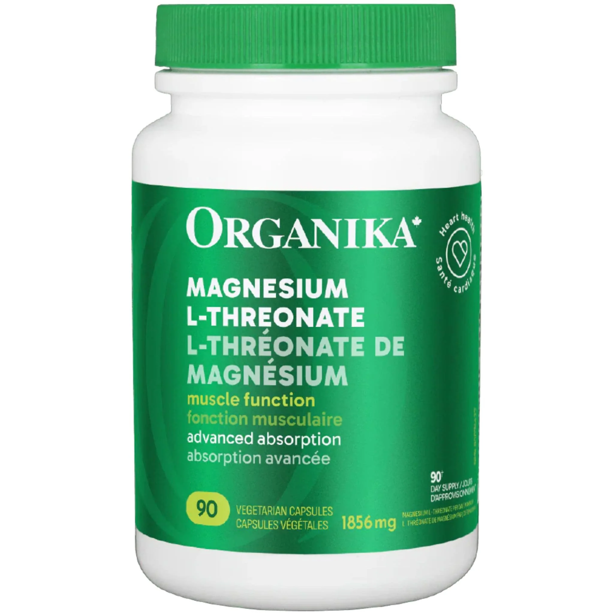 Organika Magnesium L-Threonate 50mg, 90 Vegetarian Capsules