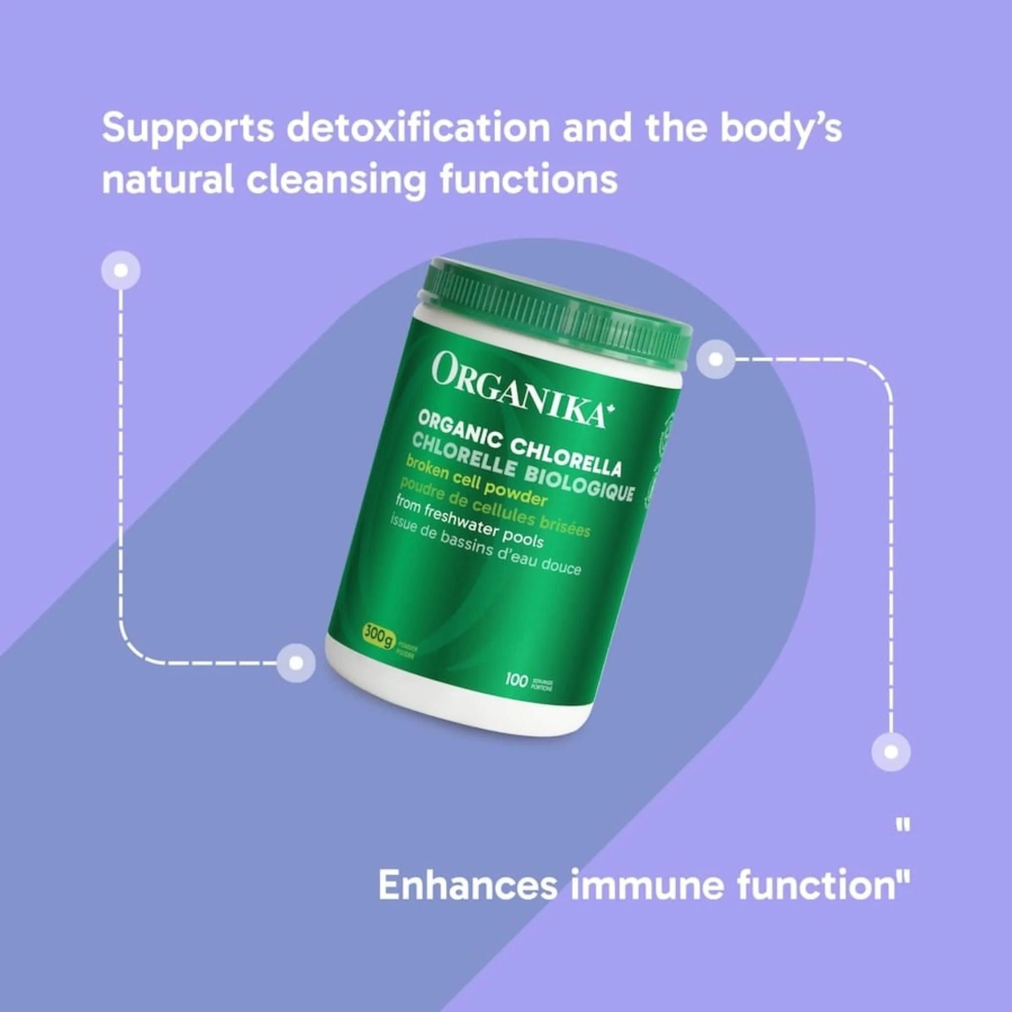 Organika Organic Chlorella Powder 100% Pure (Broken Cell Wall), 300g - Image 9