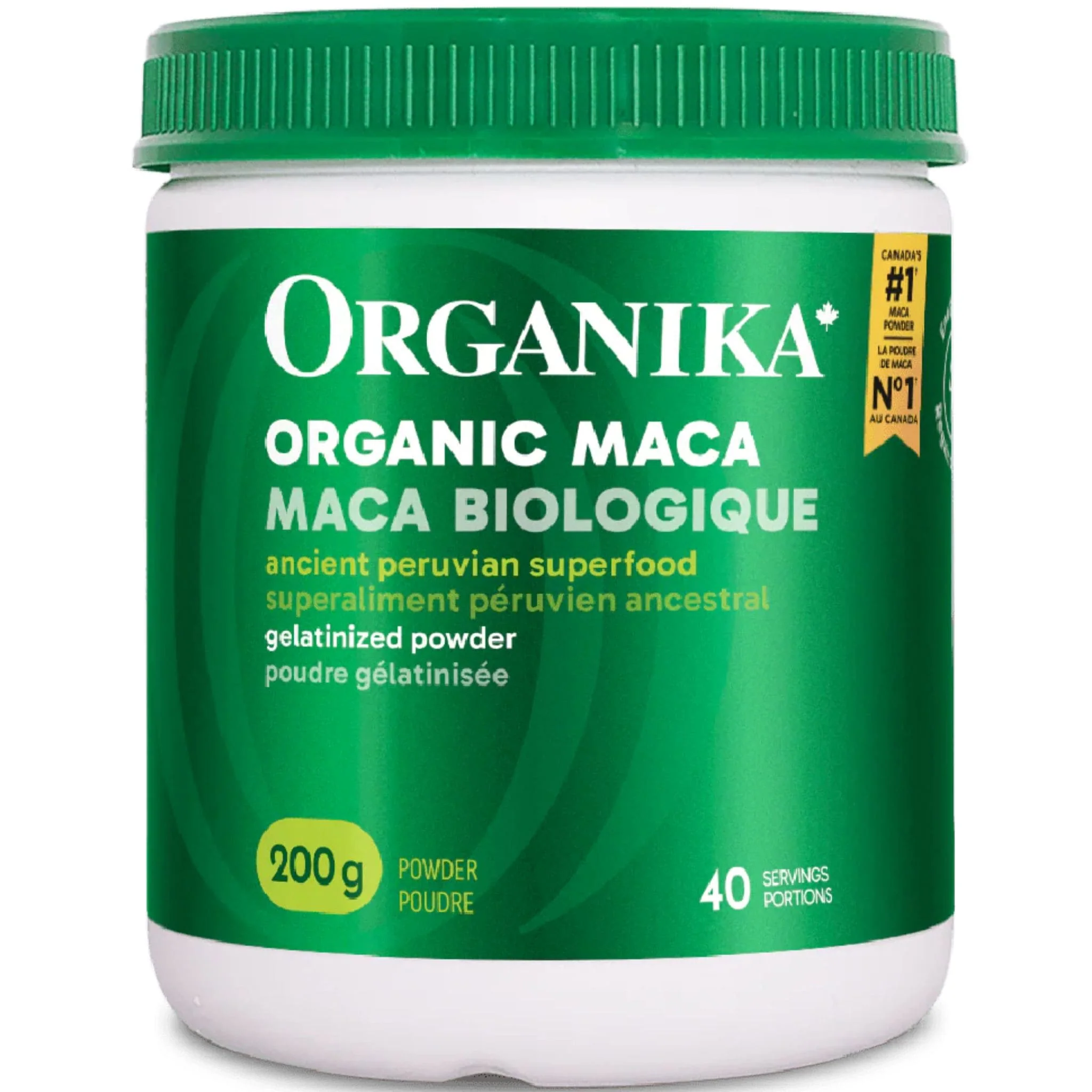 Organika Organic Maca Powder, 100% Natural Gelatinized Peruvian Maca Powder