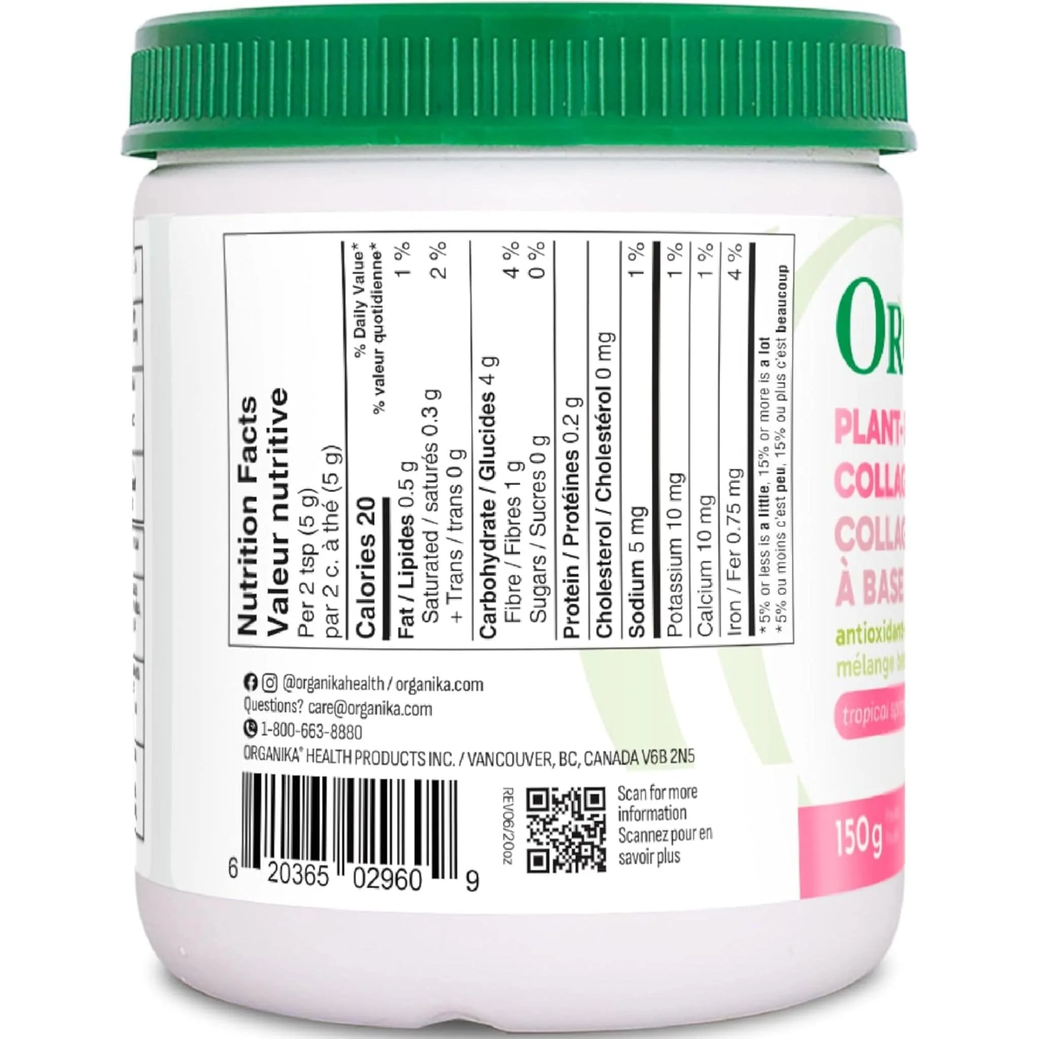 Organika Plant Based Collagen Booster Powder (All Natural), 150g - Image 5