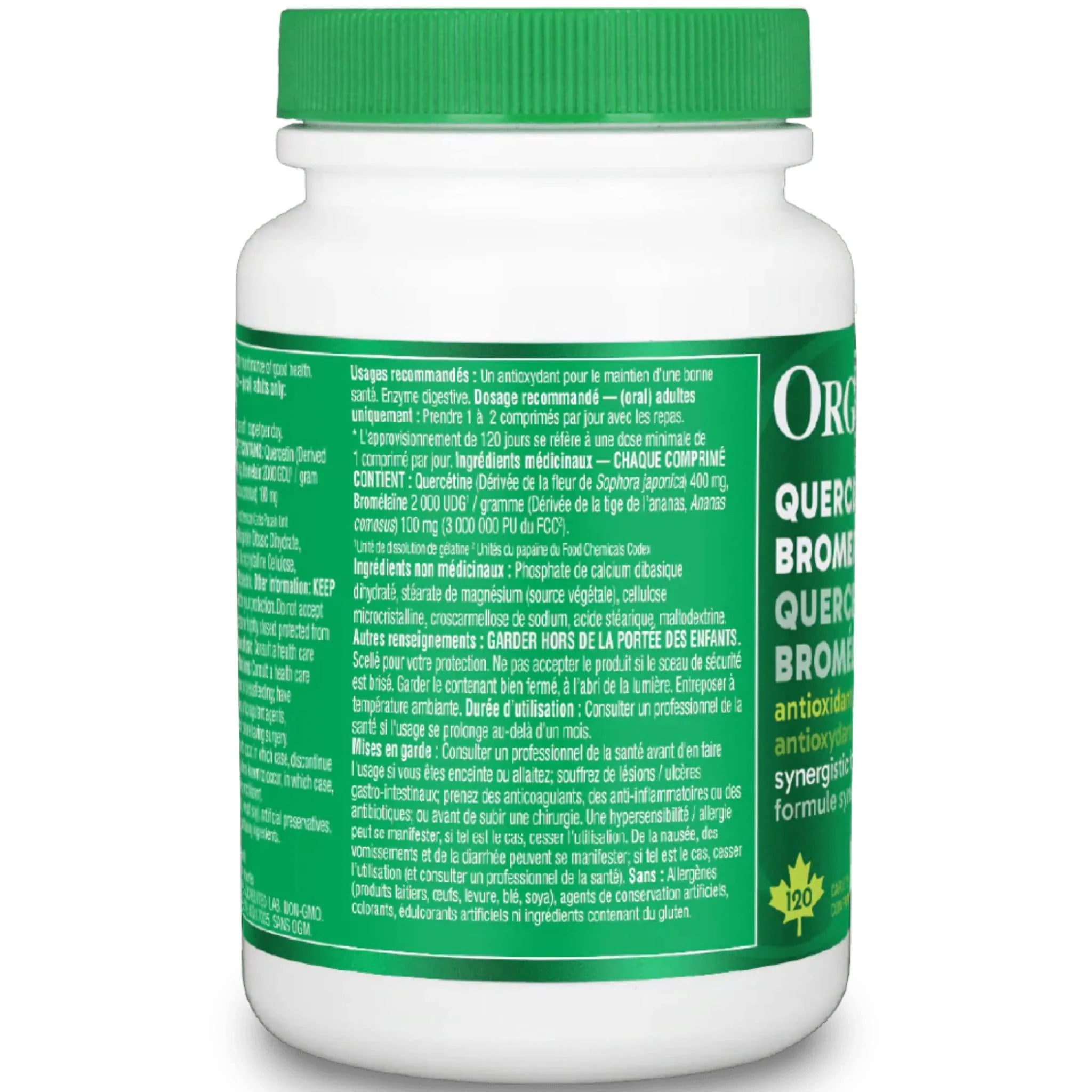 Organika Quercetin With Bromelain 500mg Caplets, Seasonal Allergy Support, Reduce Inflammation, Sinus Relief - Image 8