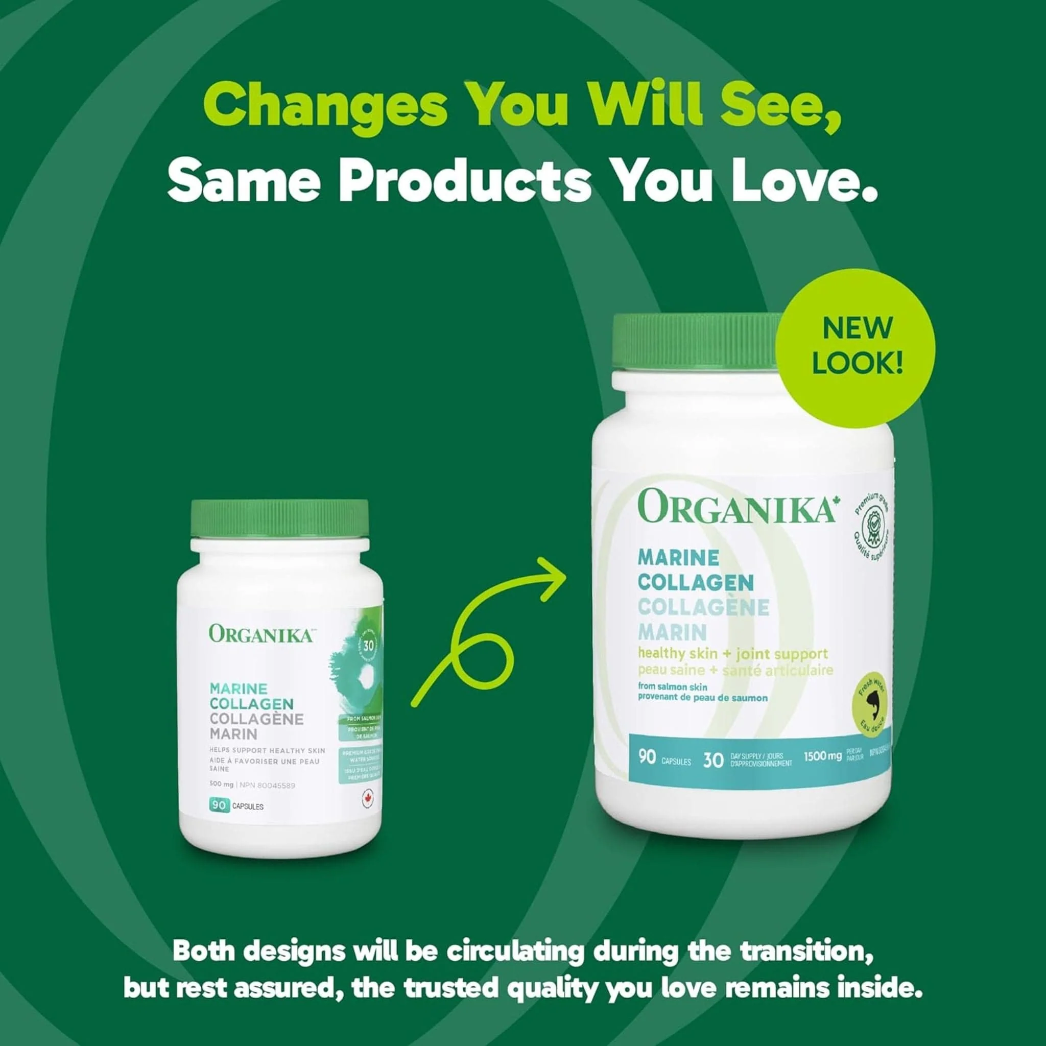 Organika Marine Collagen 1500mg, High Potency, Supports Healthy Skin, 90 Capsules - Image 5