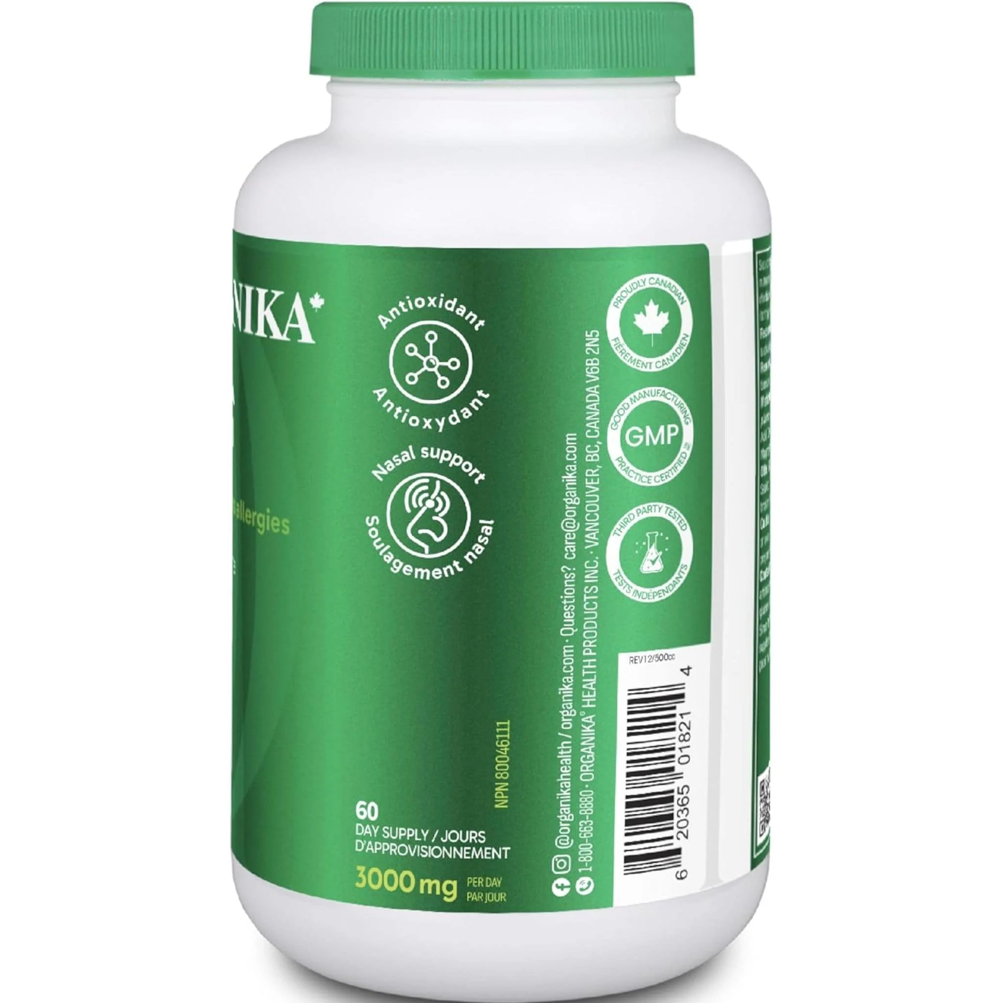 Organika Spirulina 1000mg Tablets,  Blue-Green Algae, 180 Tablets - Image 10