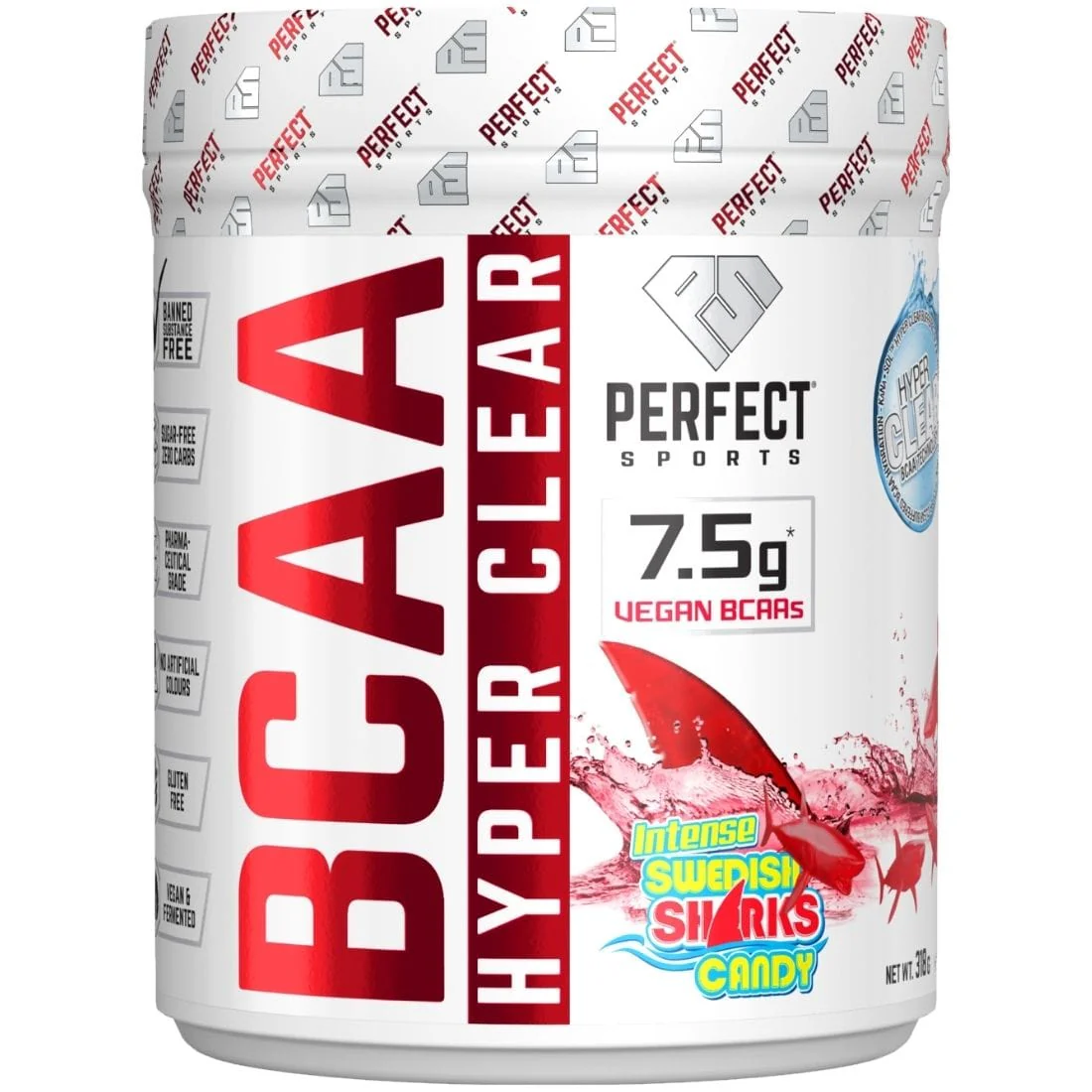 Perfect Sports BCAA Hyperclear (Fermented and Vegan), 45 Servings - Image 2