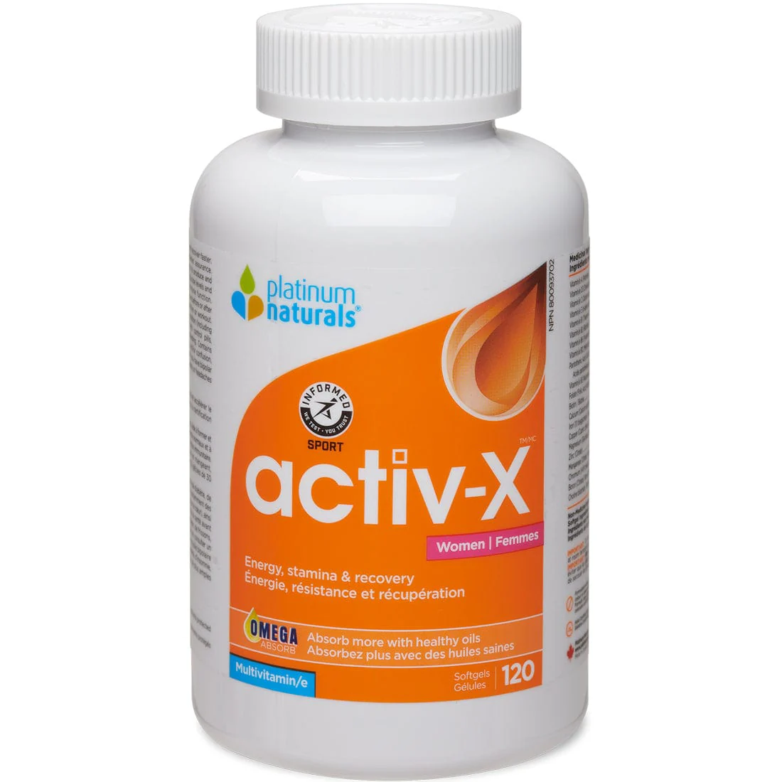 Platinum Naturals Activ-X Multivitamin for Women Softgels - Image 3