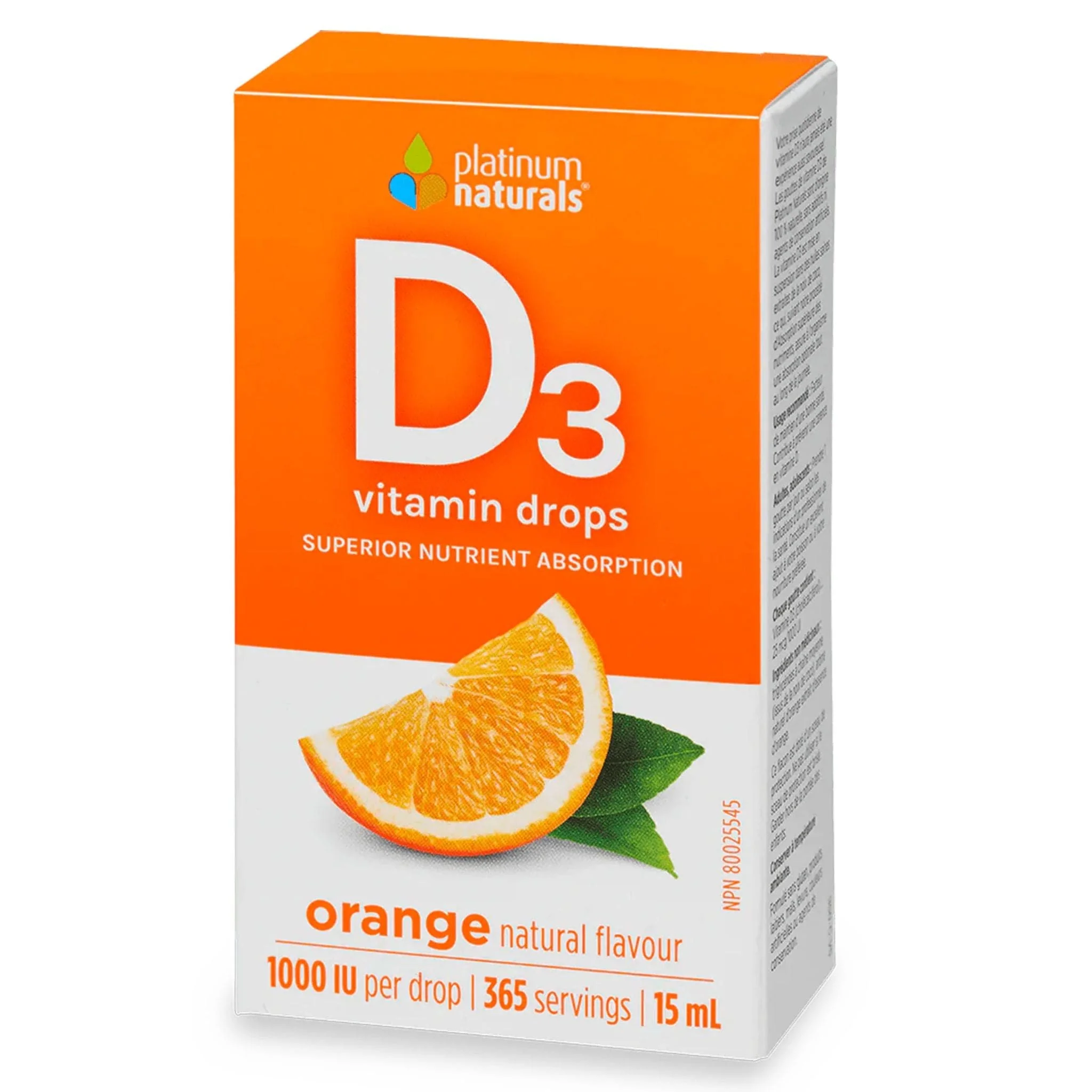 Platinum Vitamin D3 Drops 1000IU, 15ml (365 Drops) - Image 3