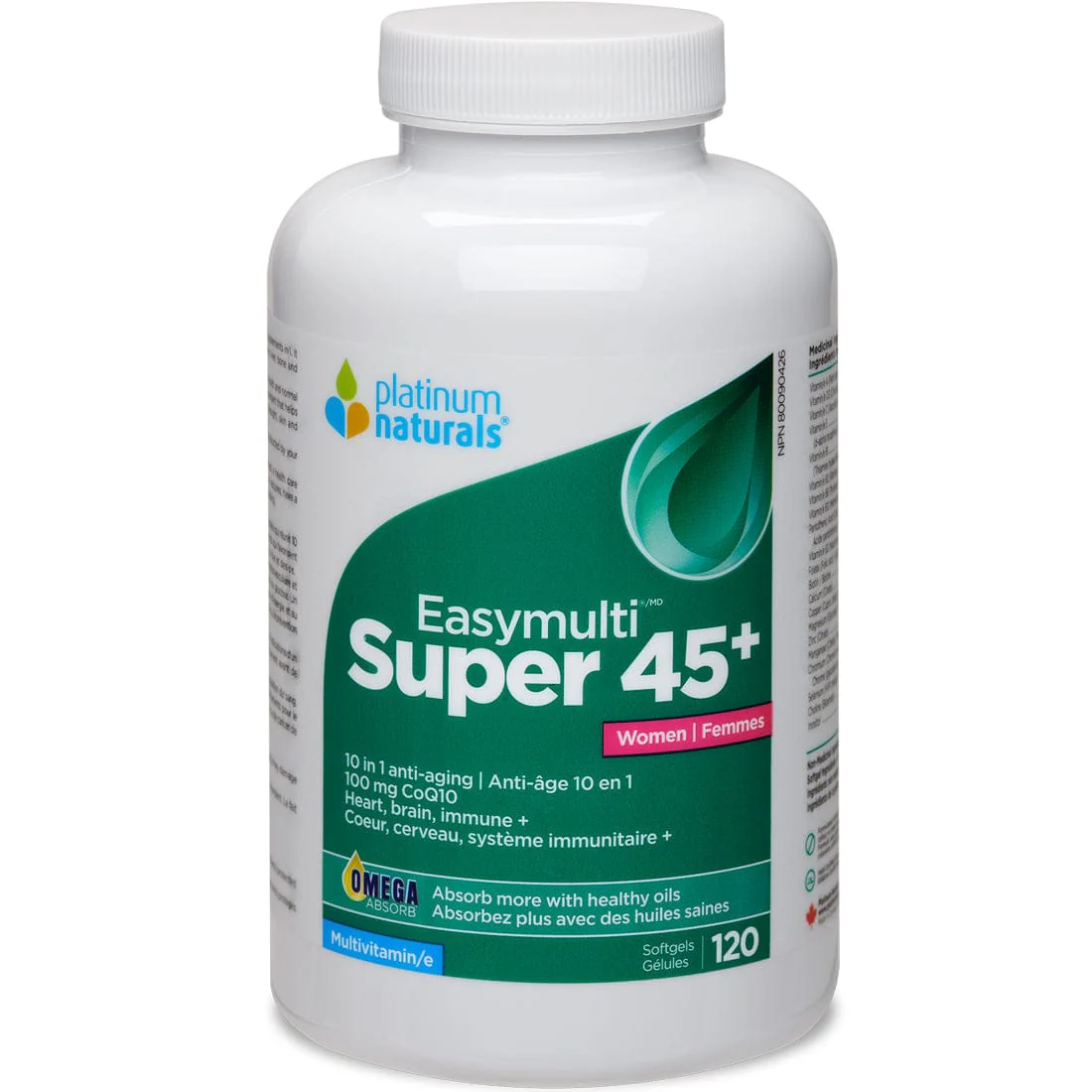 Platinum Naturals Multivitamin Super EasyMulti 45+ for Women (Updated Formula!) - Image 3