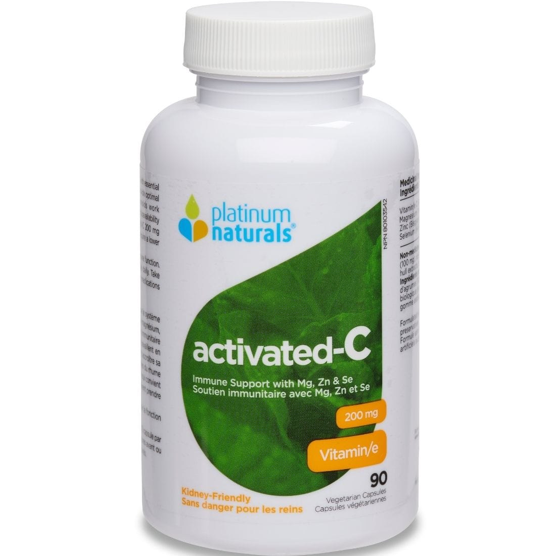 Platinum Naturals Activated-C 200mg Activated Vitamin C Capsules - Image 2