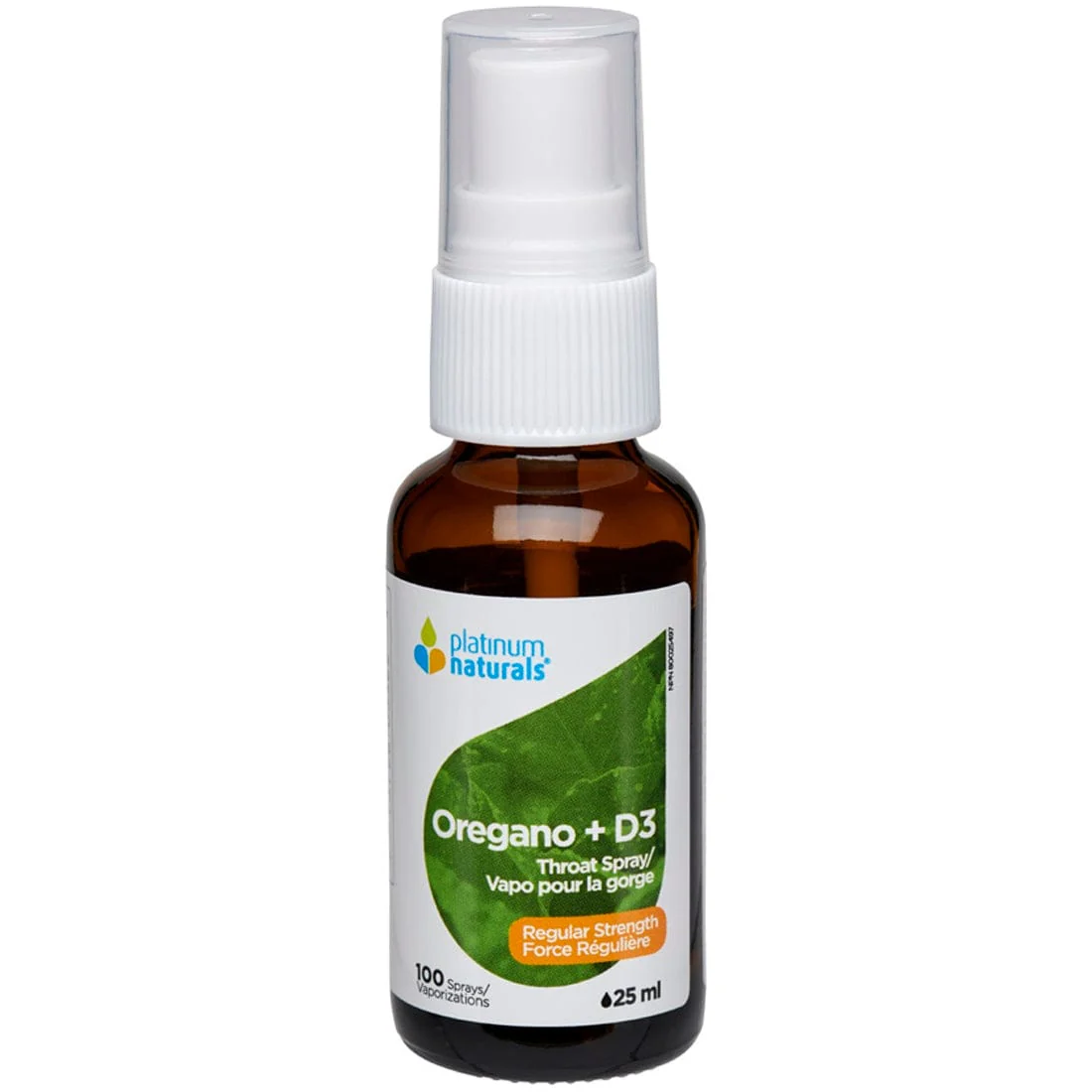 Platinum Oregano + D3 Throat Spray (Two Strengths), 25ml - Image 3