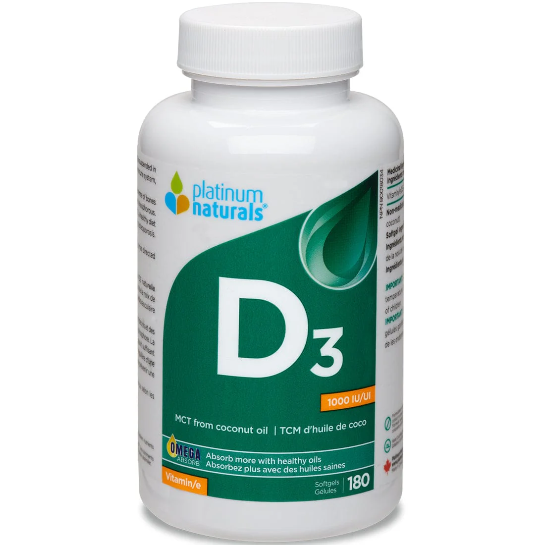 Platinum Naturals Vitamin D3 1000IU - Image 3