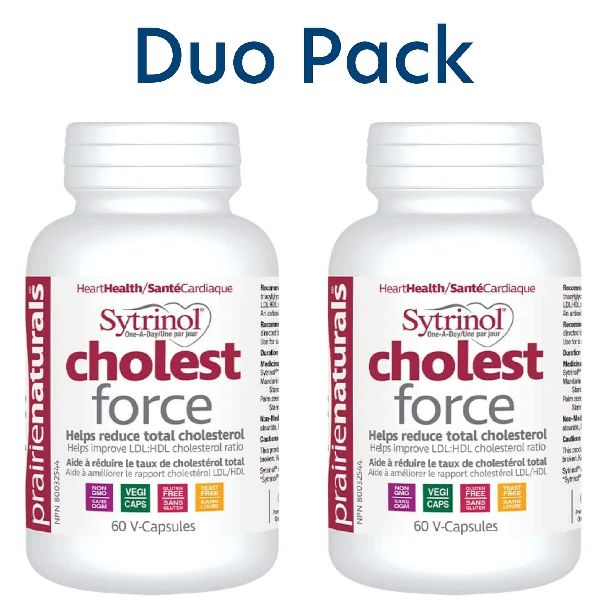 Prairie Naturals Sytrinol Cholesterol Force, One A Day Cholesterol Support, 60-120 Vegetable Capsules - Image 2