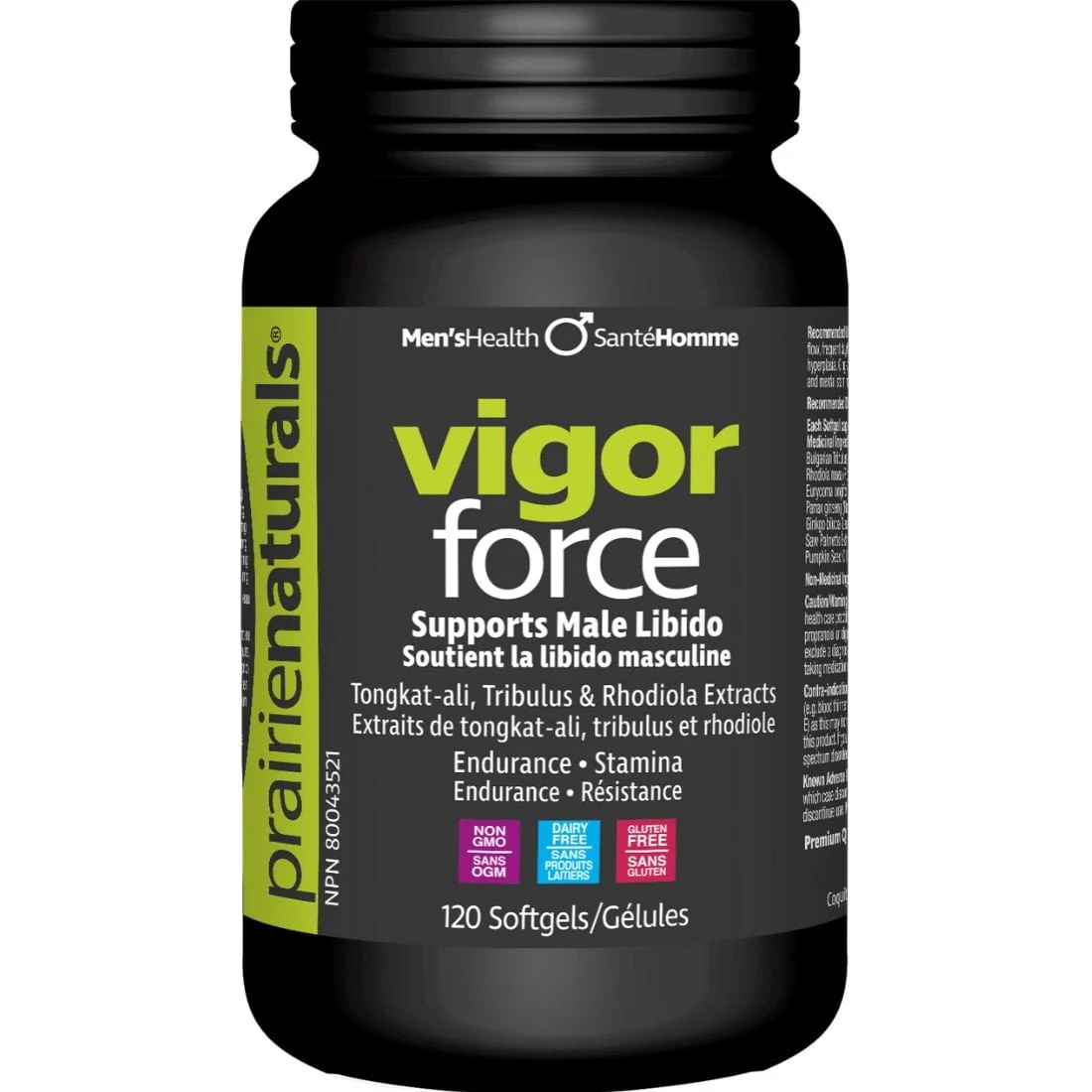 Prairie Naturals Vigor Force, All Natural Male Libido Support