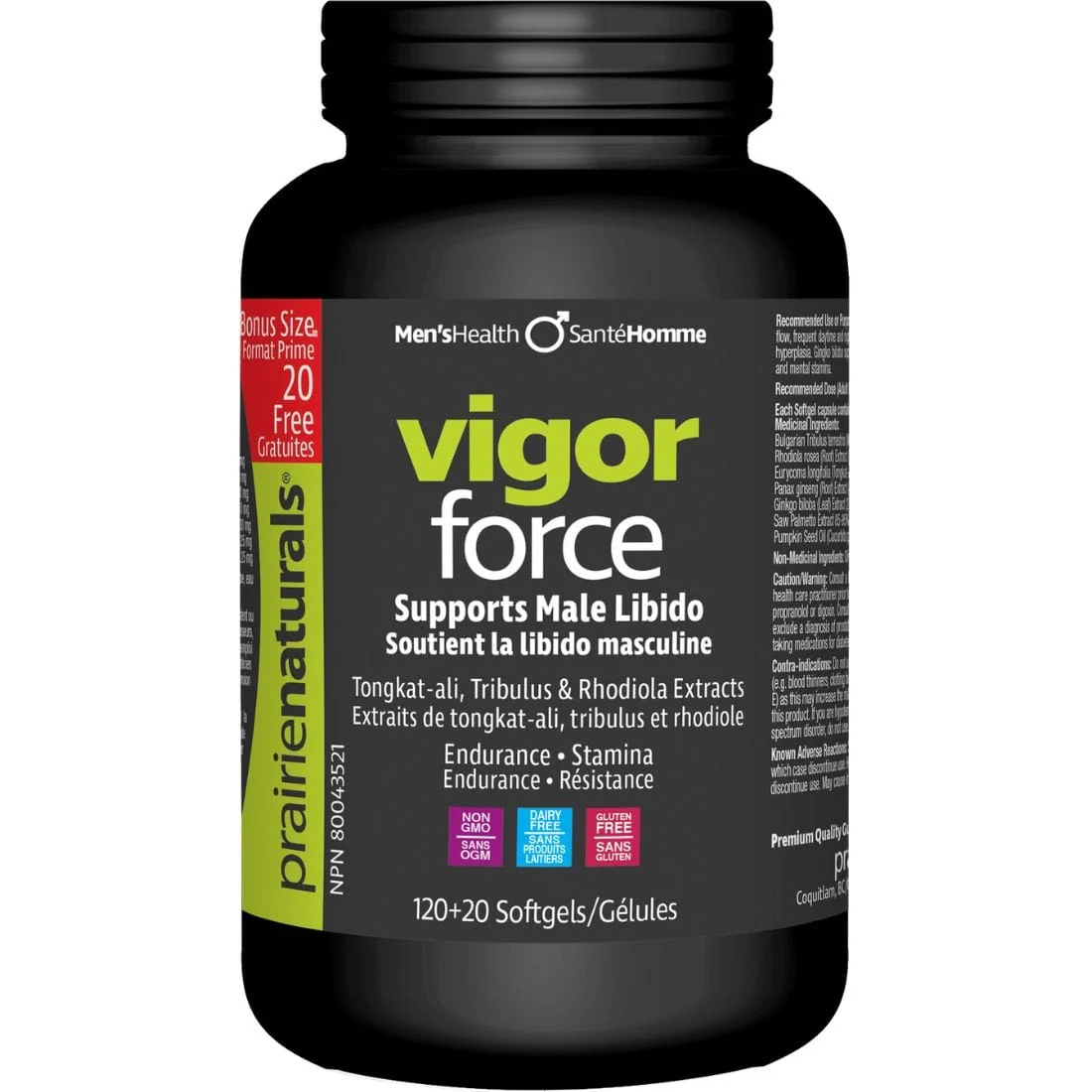 Prairie Naturals Vigor Force, All Natural Male Libido Support - Image 3