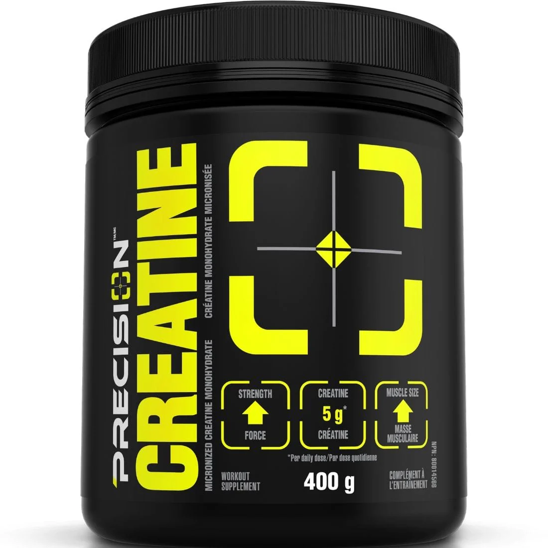 Precision Creatine Micronized Creatine Monohydrate (100% Pure), 400g