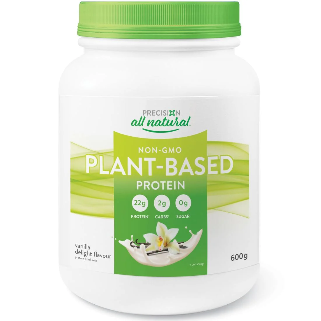 Precision All Natural Plant Based Protein from 6 non-GMO vegetarian sources, 600g - Image 2