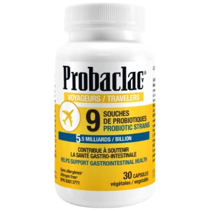 Probaclac Probiotics For Traveller's (Shelf Stable) 5.5 Billion CFU's, 60 Capsules
