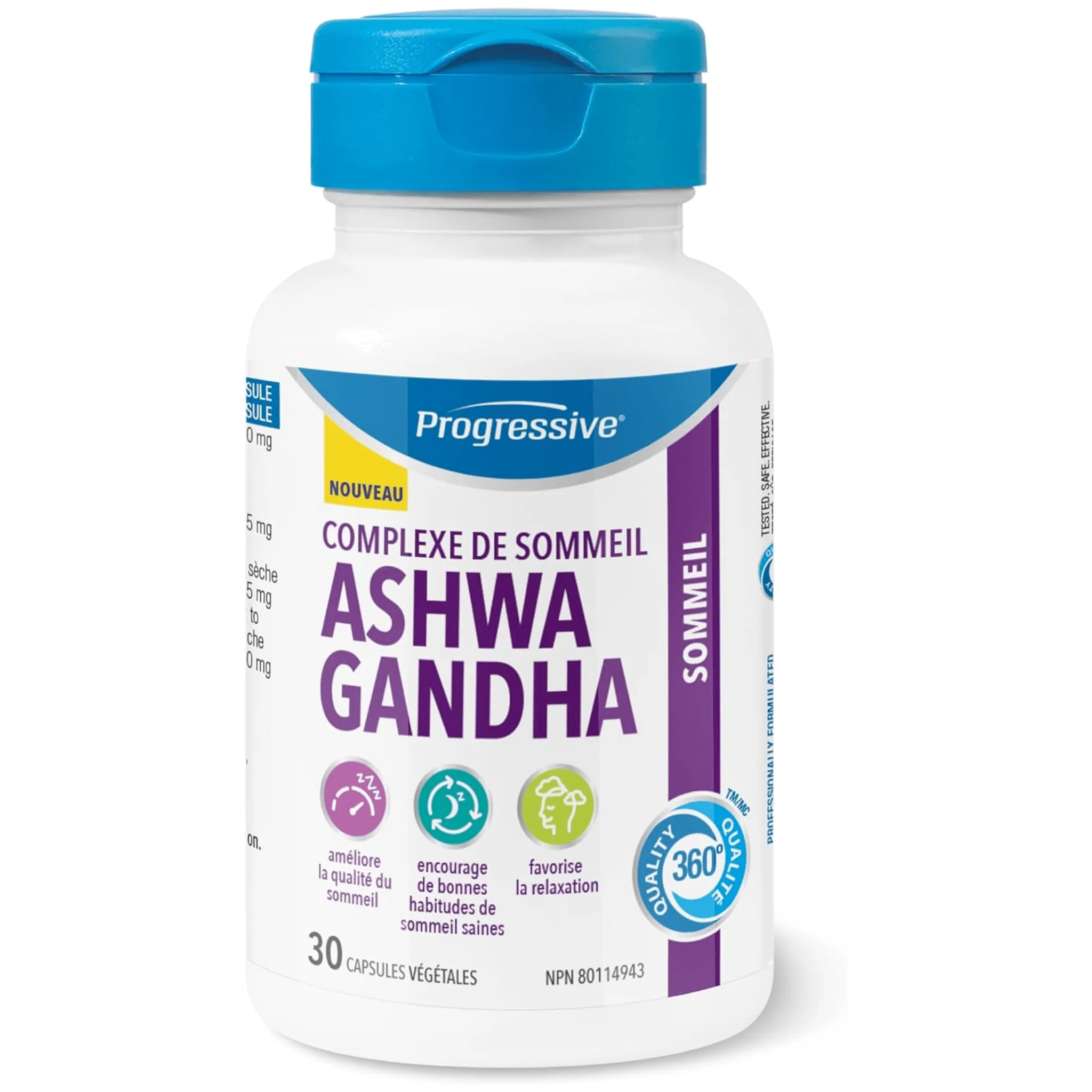 Progressive Ashwagandha Sleep Complex, Melatonin-Free Natural Sleep Aid, 30 Vegetable Capsules - Image 6