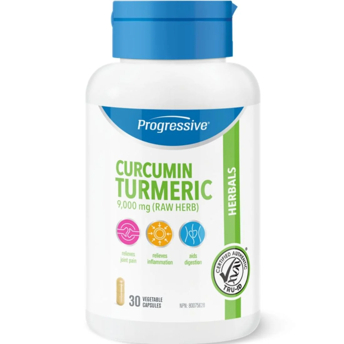 Progressive Curcumin Turmeric 9000mg (Raw Herb), 30 Capsules CLEARANCE 75% Off Expiry 7/26 Final Sale