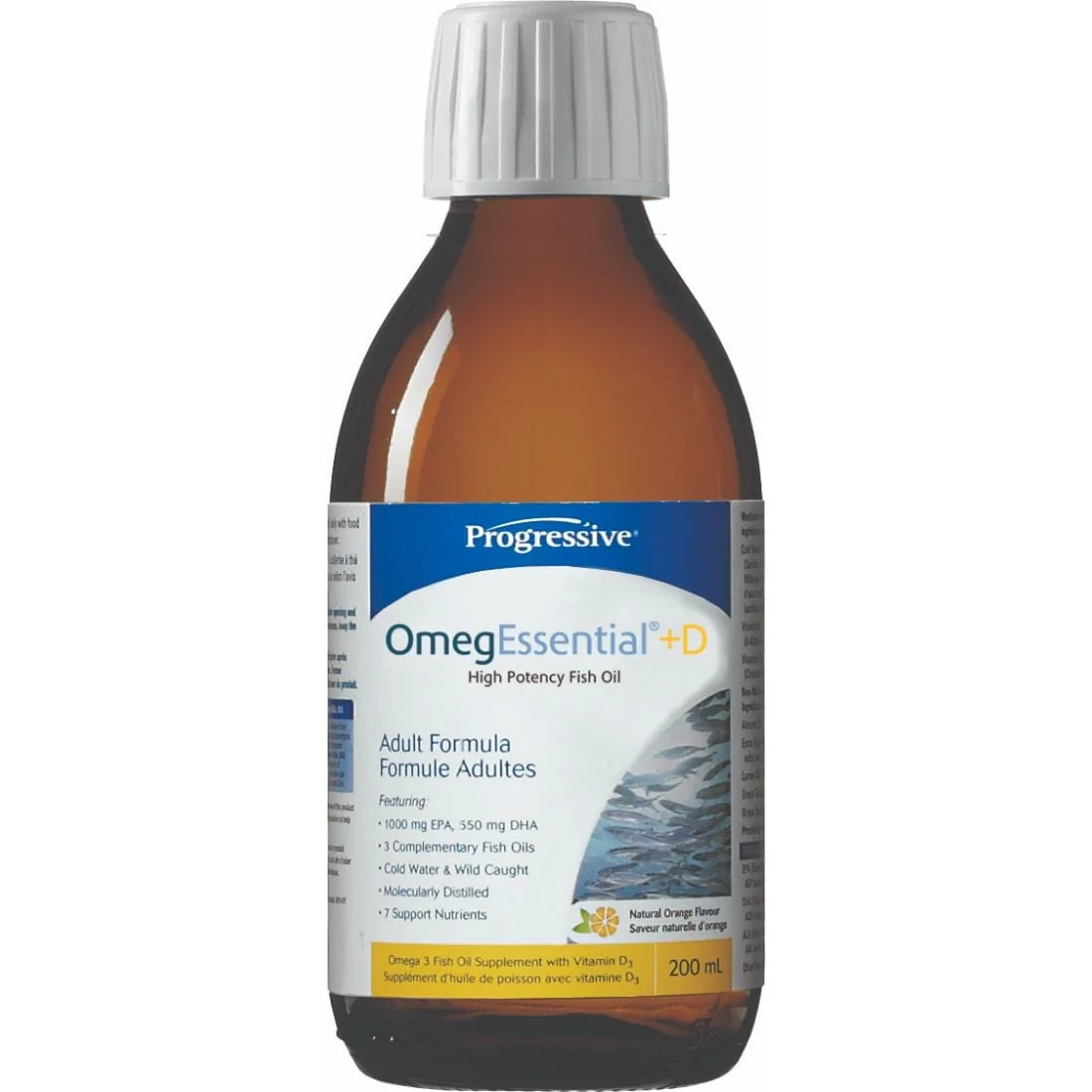 Progressive OmegEssential + D, High Potency Fish Oil Liquid - Image 2