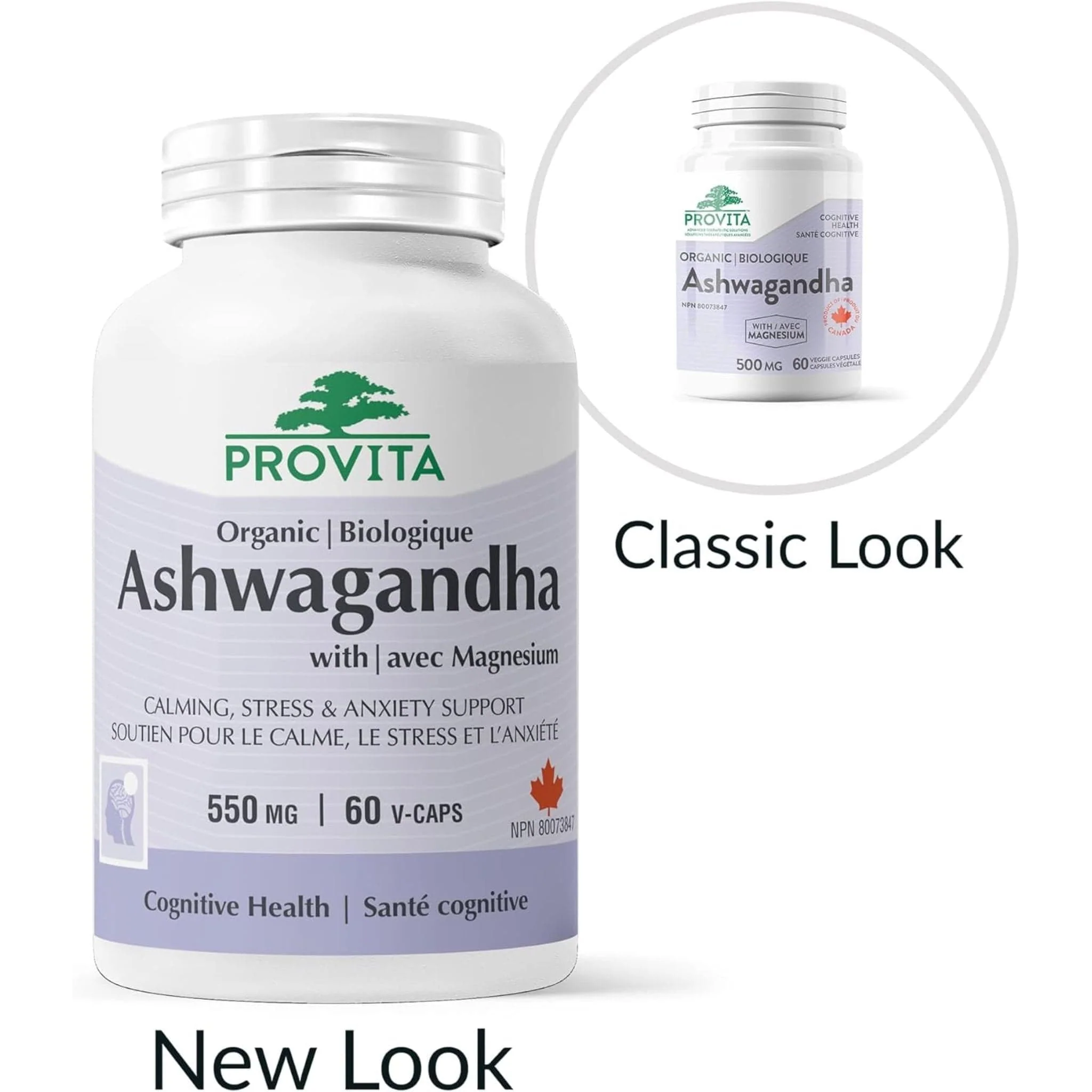 Provita Ashwagandha 550mg with Magnesium 50mg, 60 Capsules - Image 2
