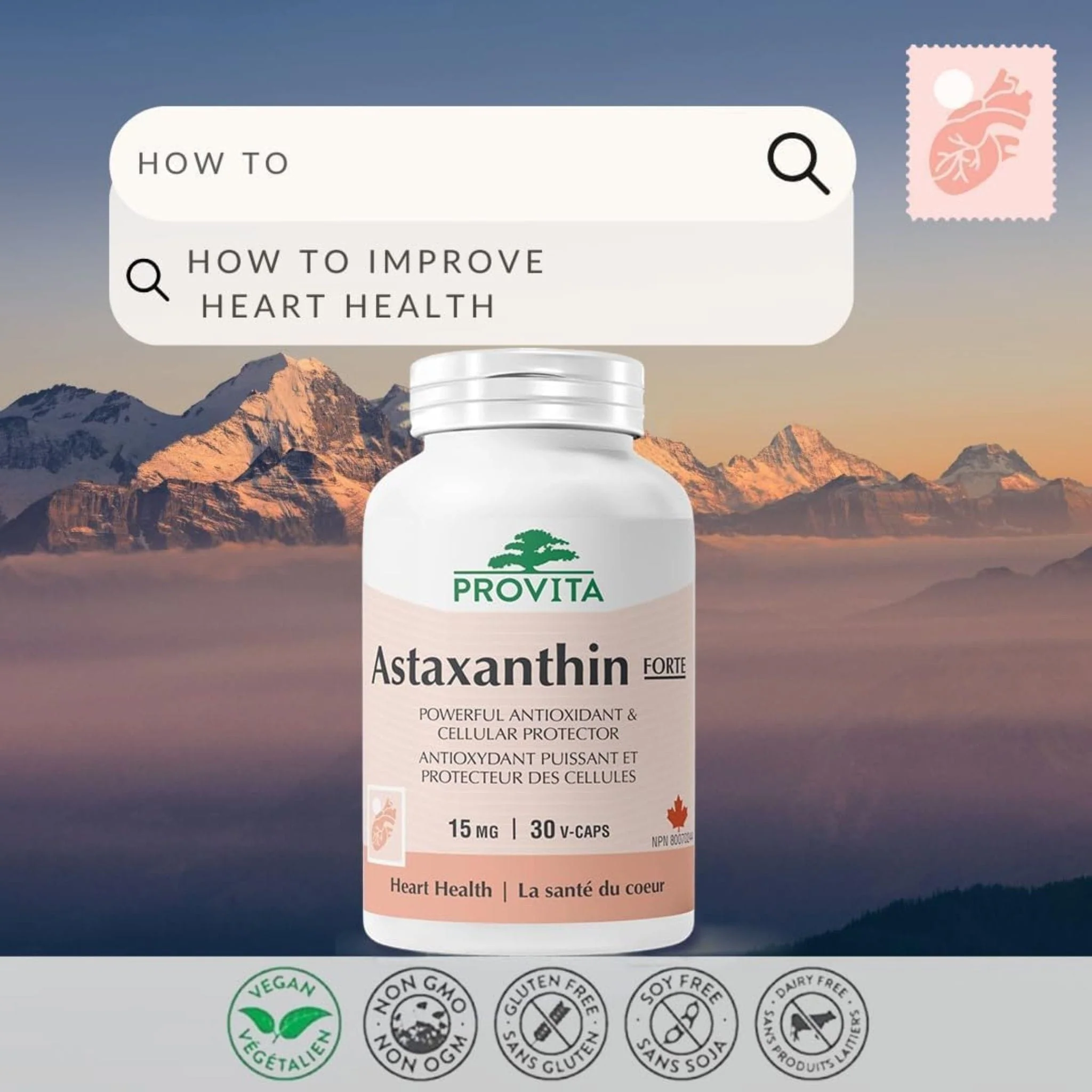 Provita Astaxanthin Forte 15mg, 30 Capsules - Image 4