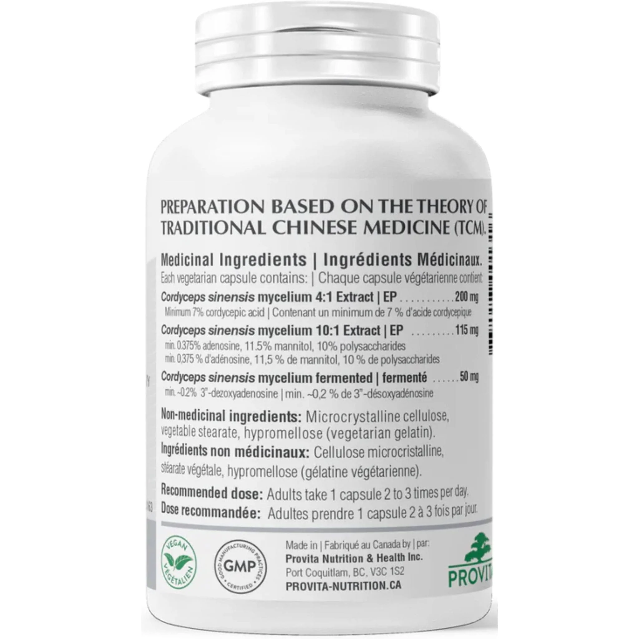 Provita Cordyceps CSM-2000, 90 Caps - Image 2