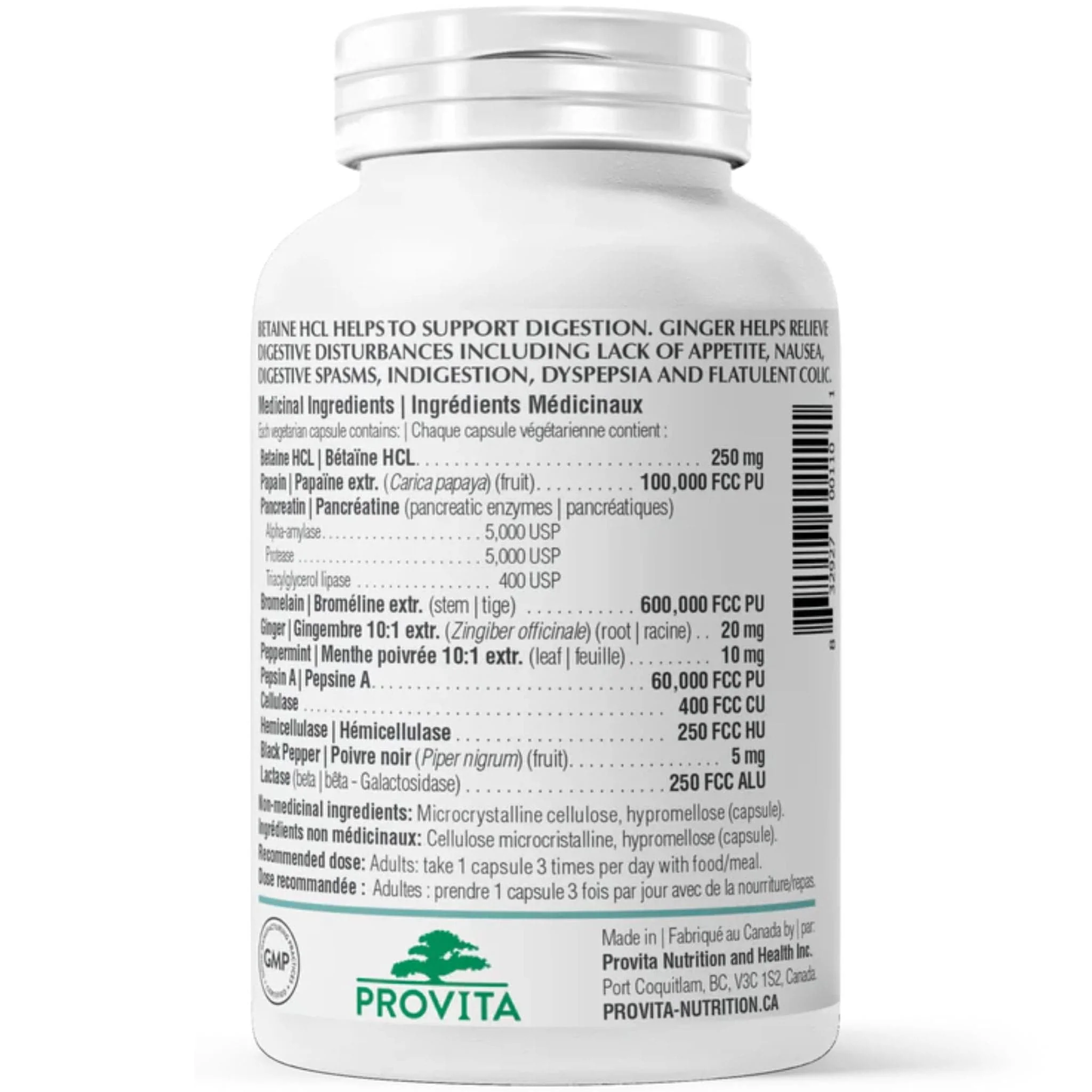 Provita Digestive Enzymes, 90 Caps - Image 3