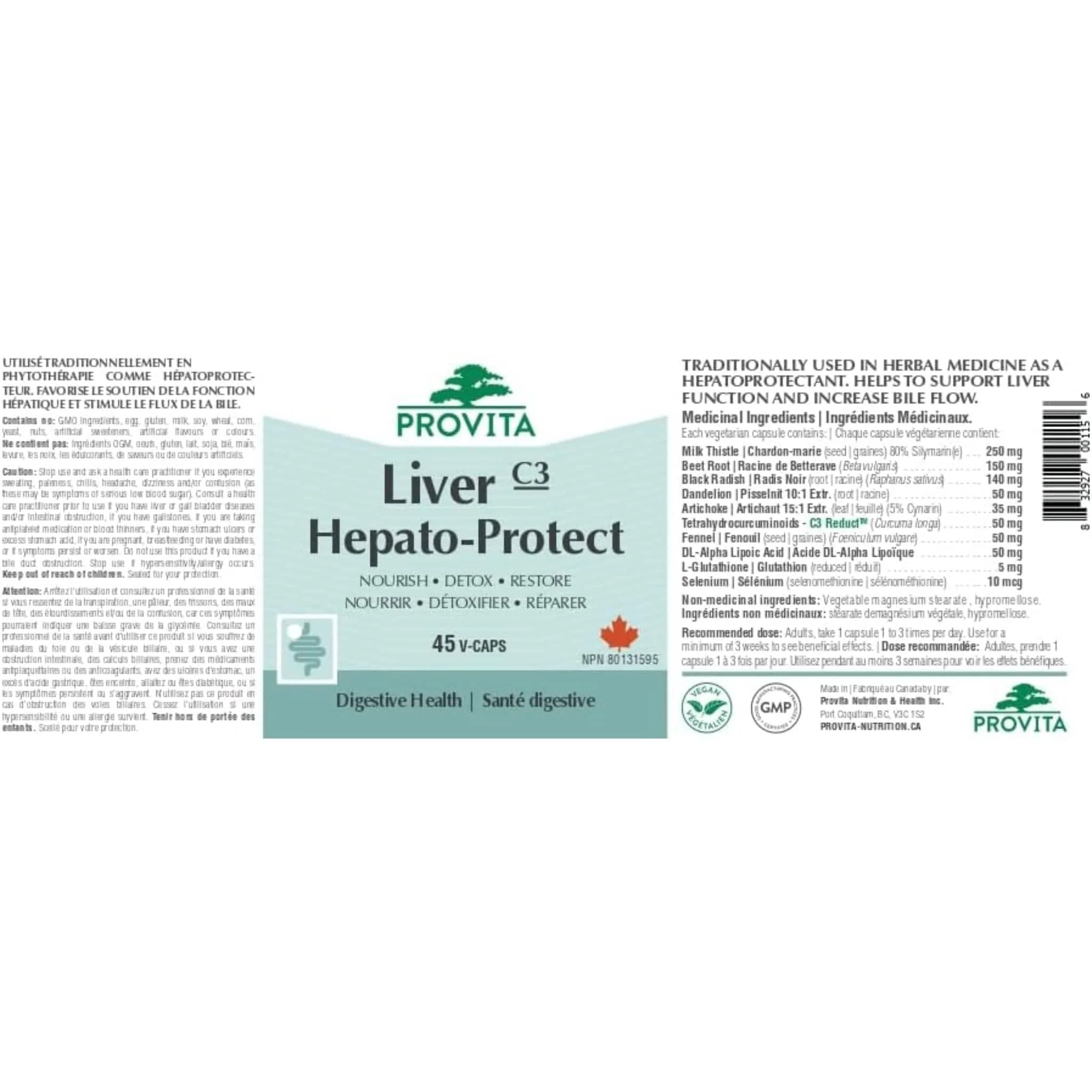 Provita Liver Hepato-Protect, 45 Caps - Image 6