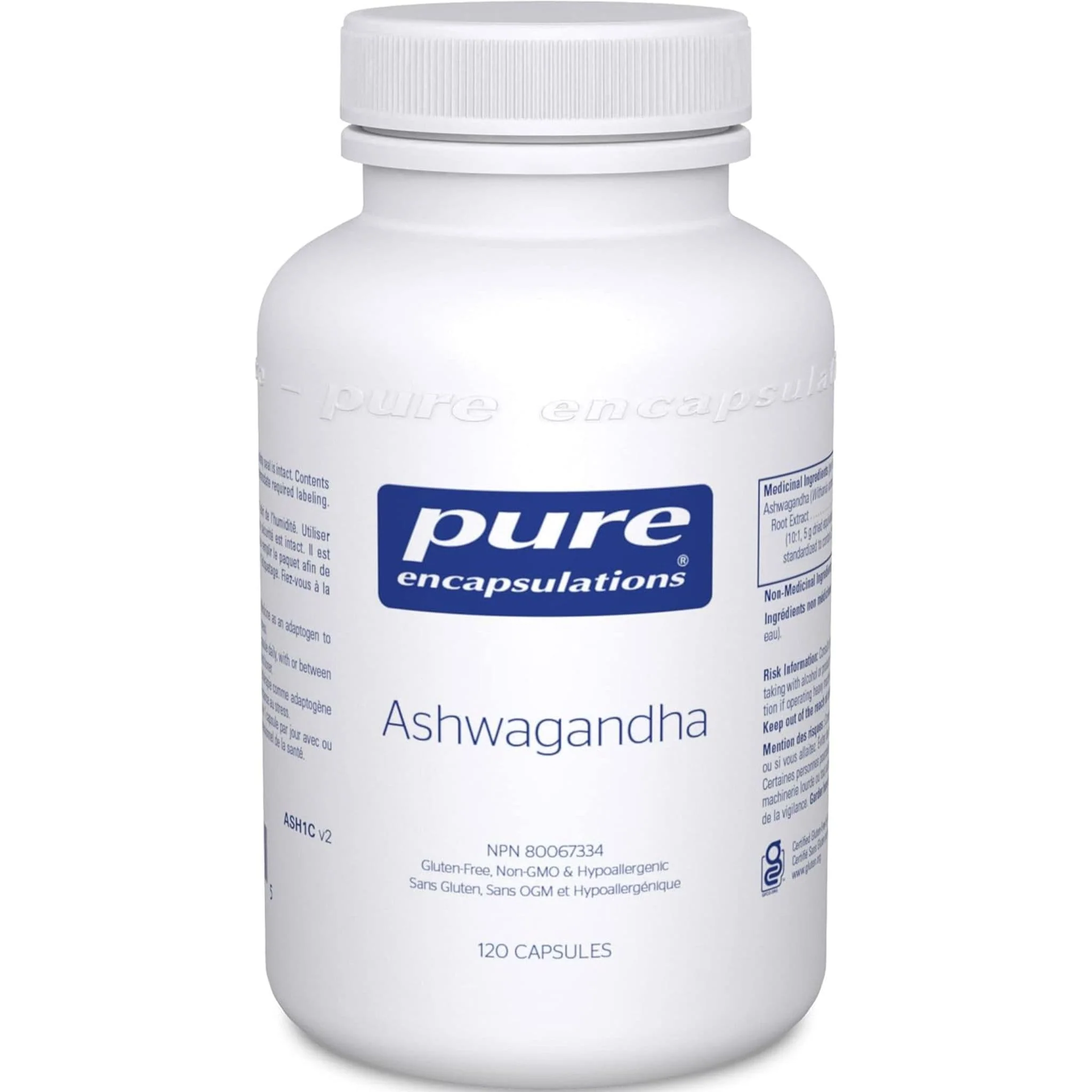Pure Encapsulations Ashwagandha 500mg, Supports Stress Relief Naturally, 120 Capsules