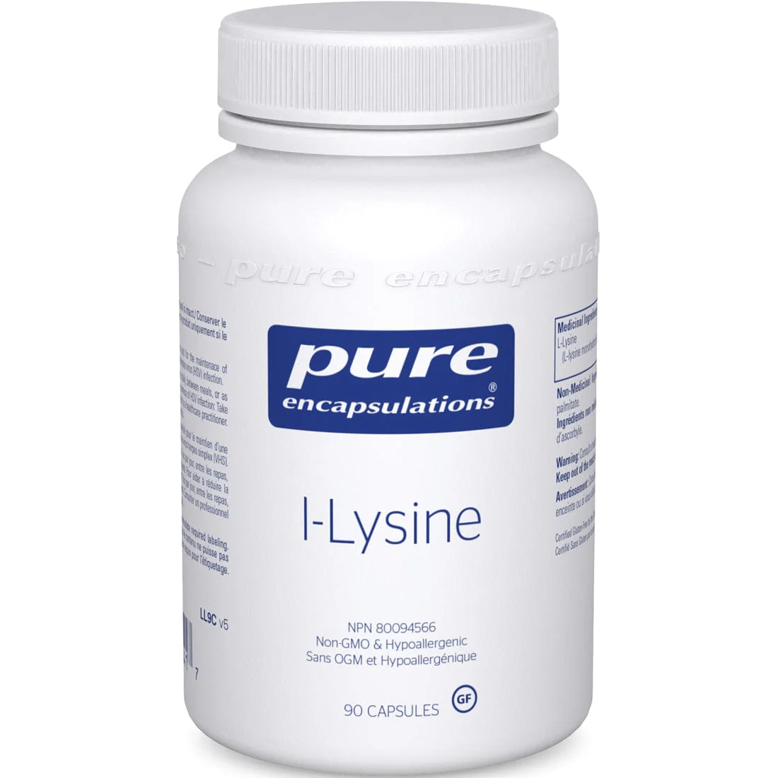 Pure Encapsulations L-Lysine 500mg, 90 Capsules