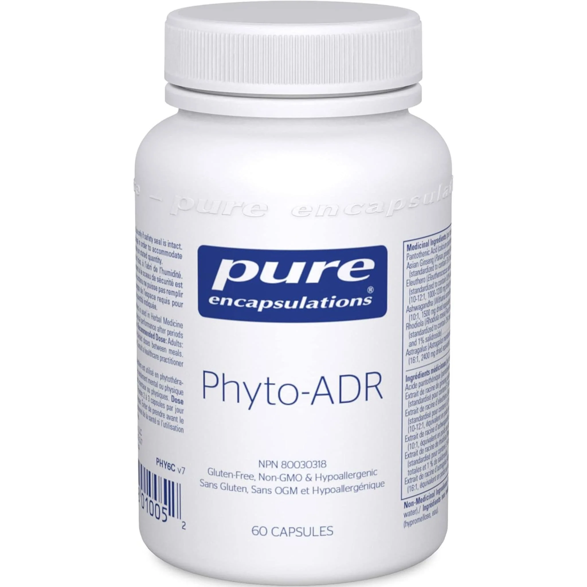 Pure Encapsulations Phyto-ADR, Supports Mental and Physical Performance, Stress Relief, 60 Capsules
