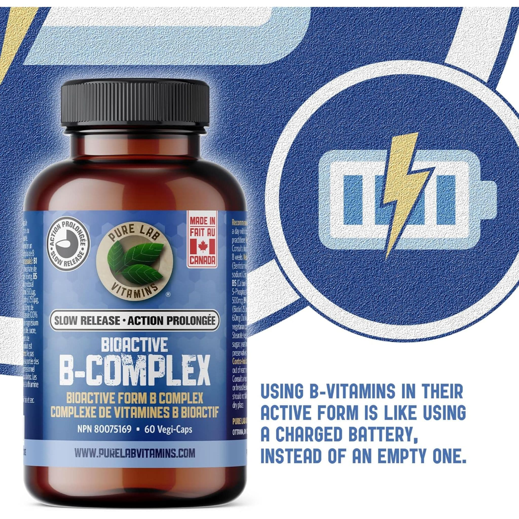 Pure Lab Vitamins Bioactive B Complex Slow Release - Image 11