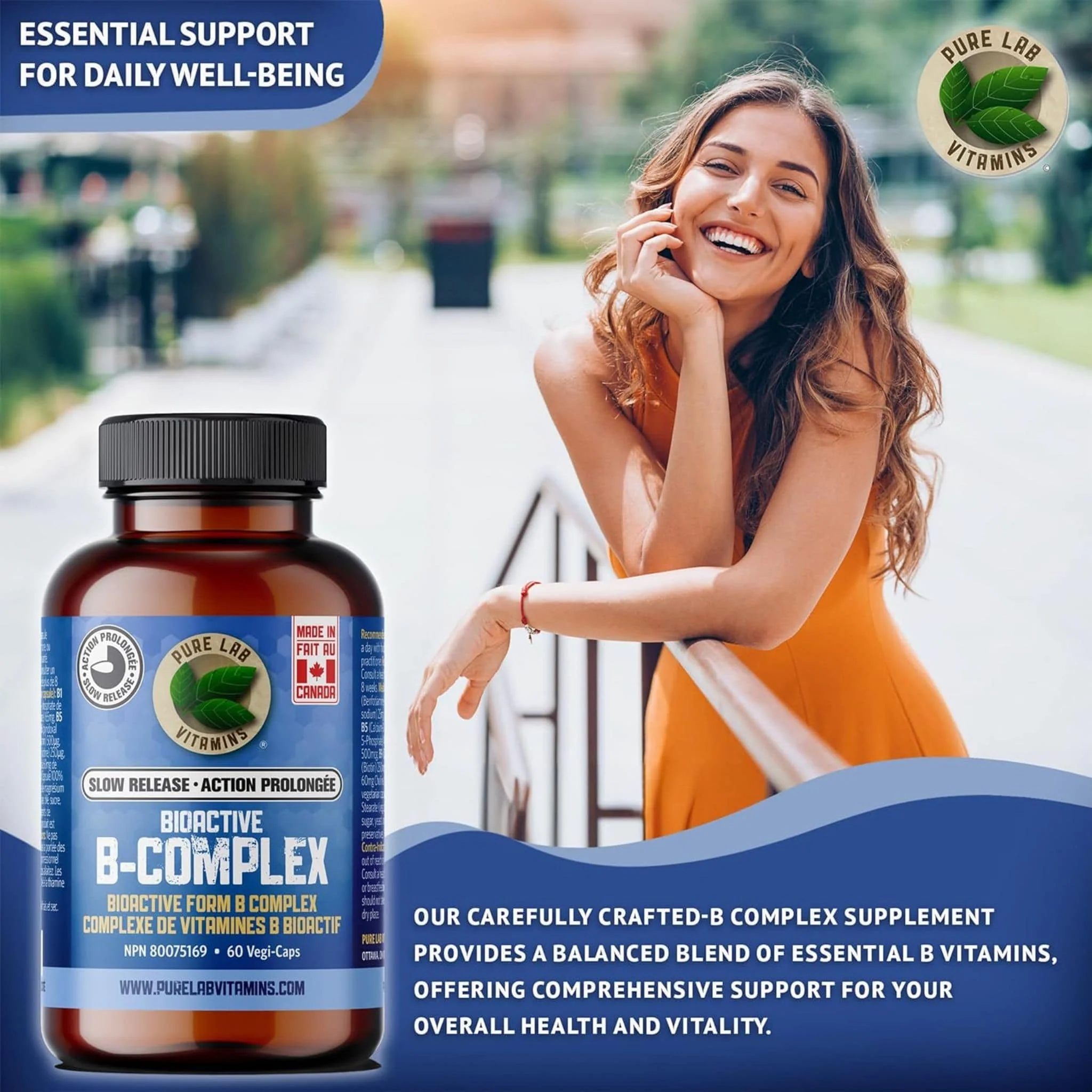 Pure Lab Vitamins Bioactive B Complex Slow Release - Image 5